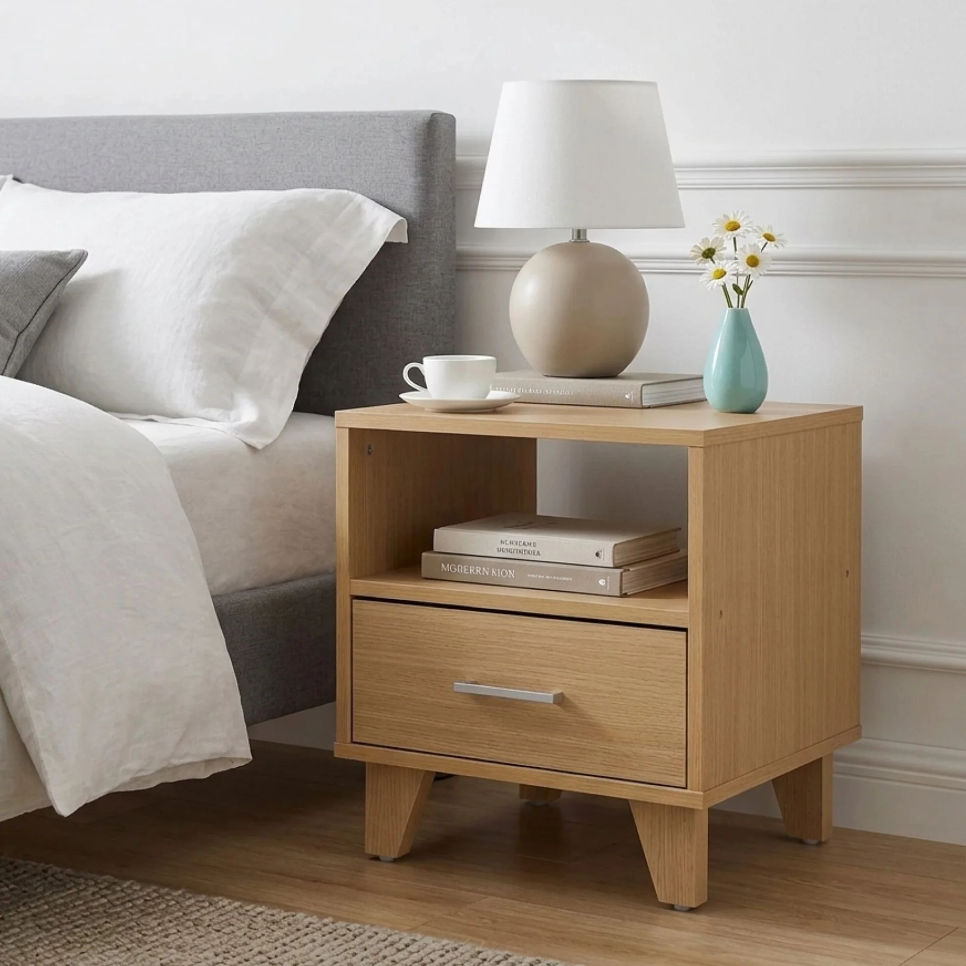 Claire Bedside Table - Oak