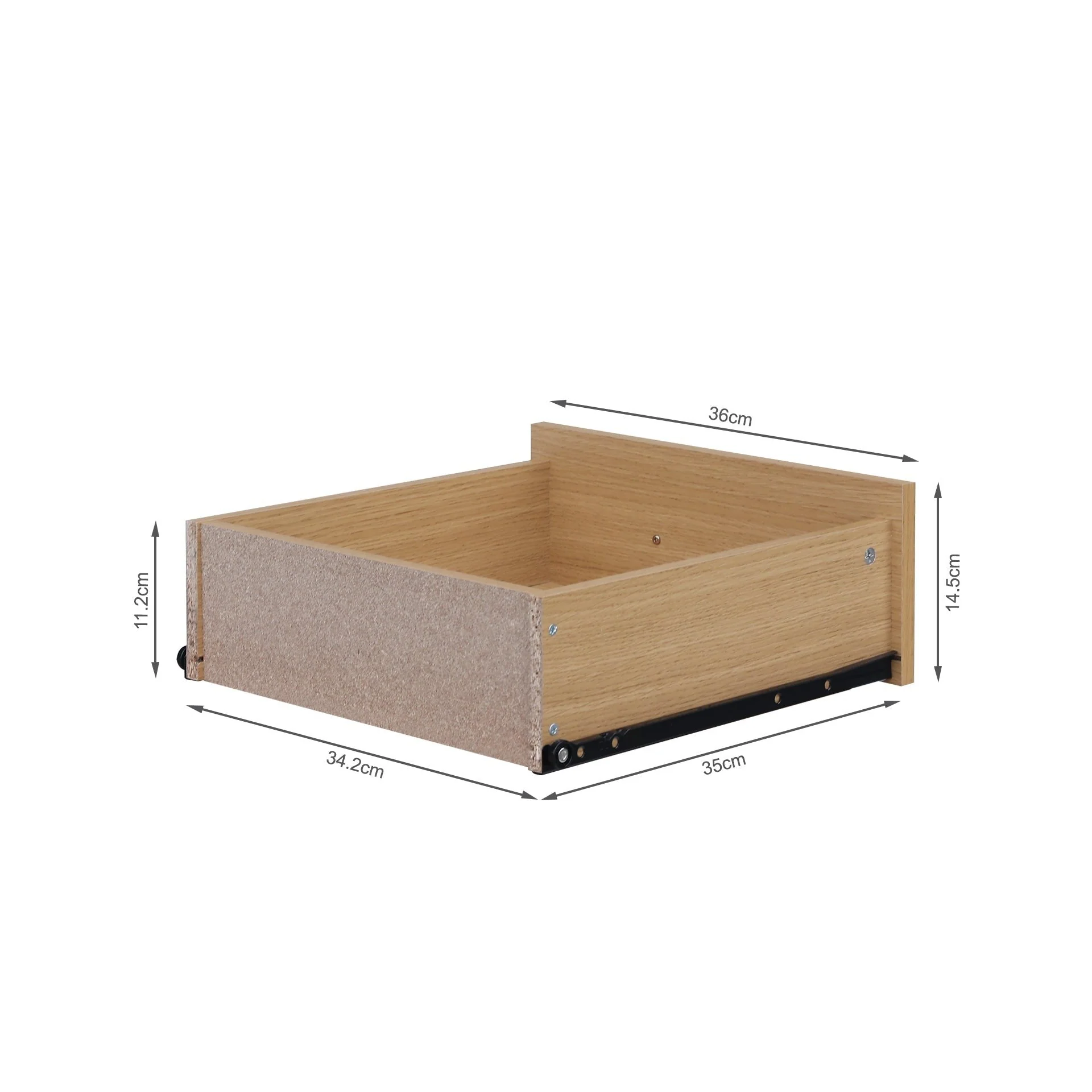 Claire Bedside Table - Oak - Image 11