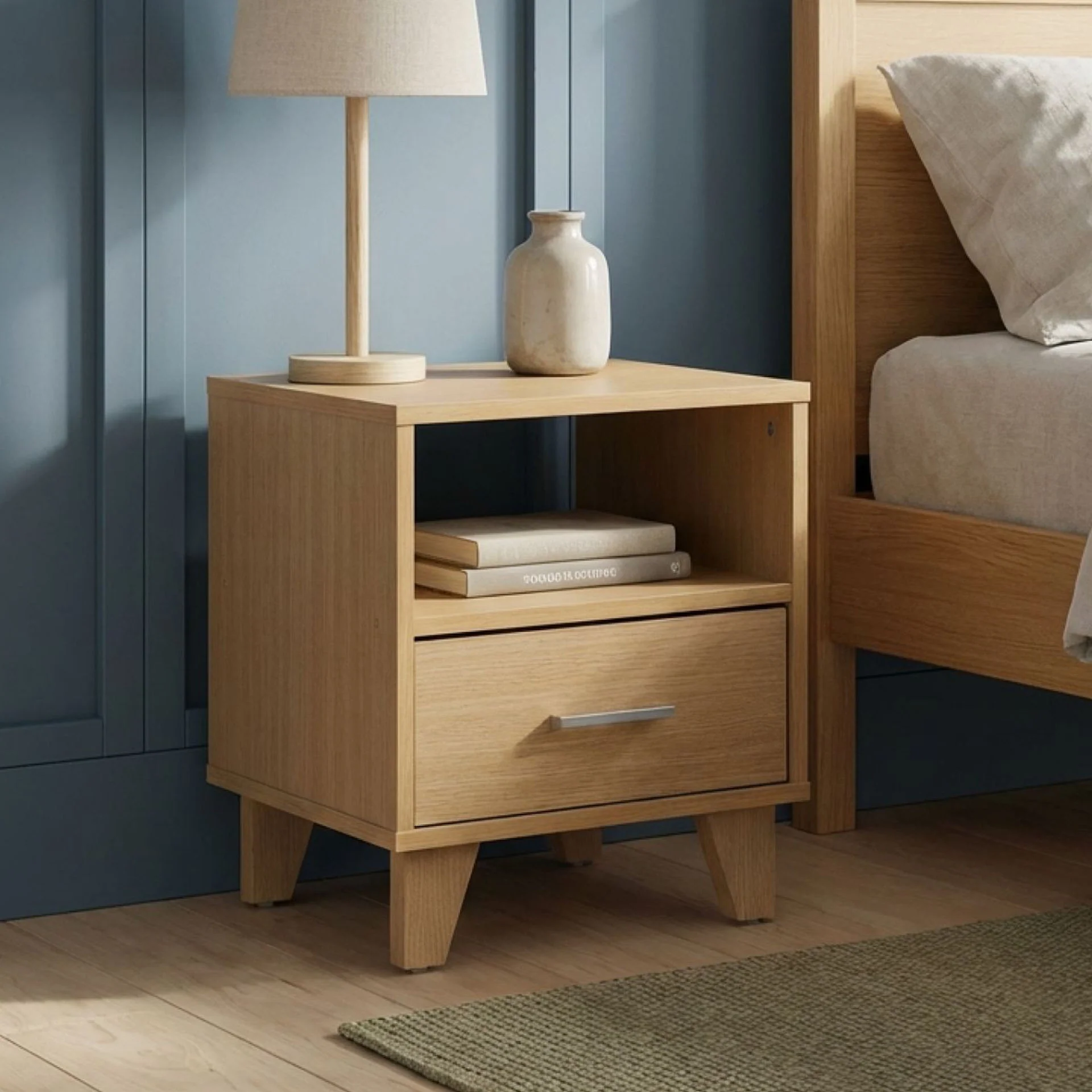 Claire Bedside Table - Oak - Image 3