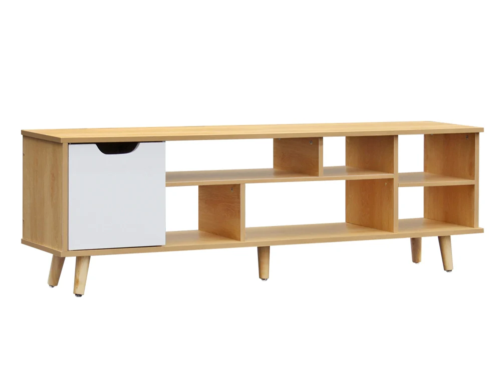 COMO 1.4M Entertainment Media TV Unit - Oak - Image 9