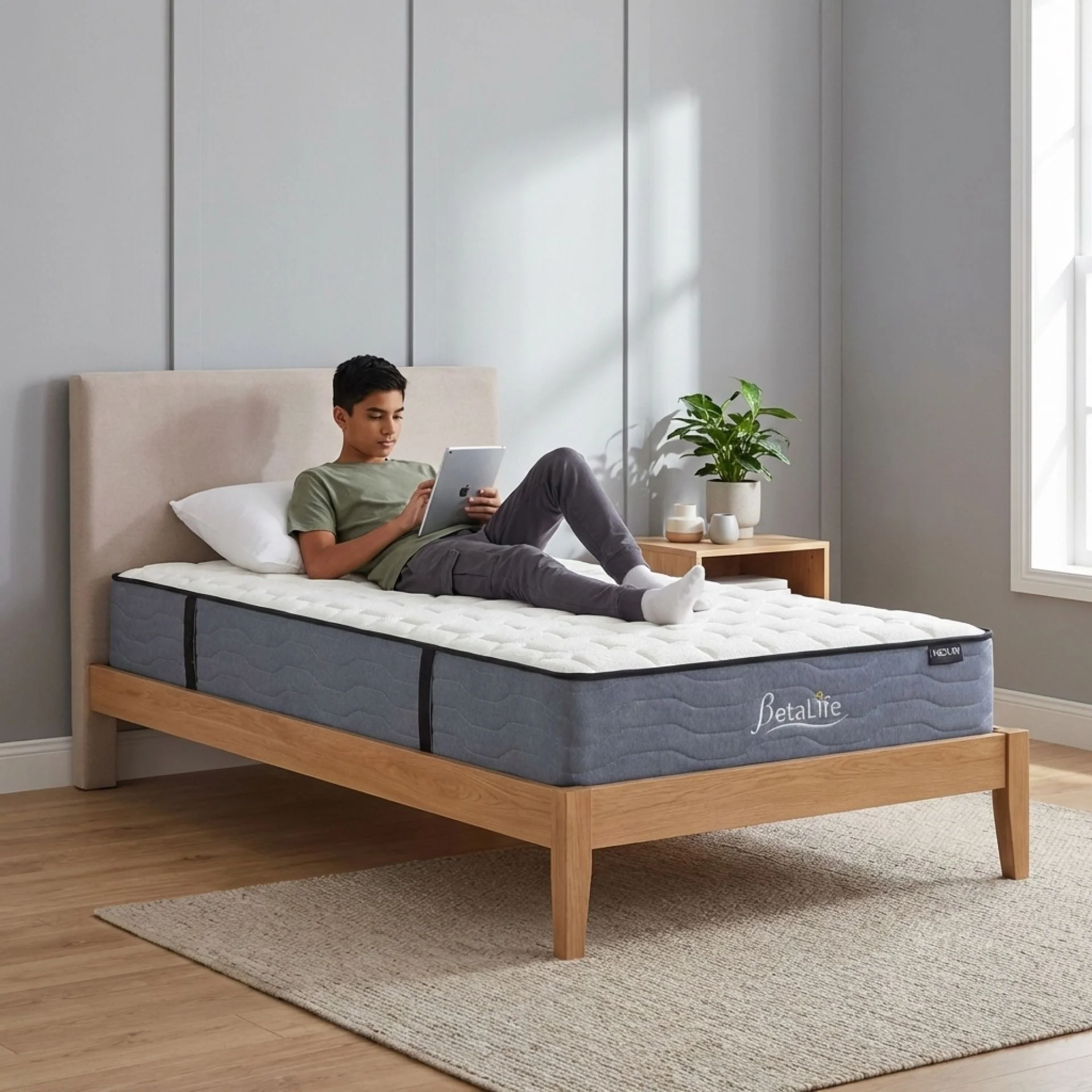 Cosy Classic Pocket Spring Medium Mattress - King Single - Image 14