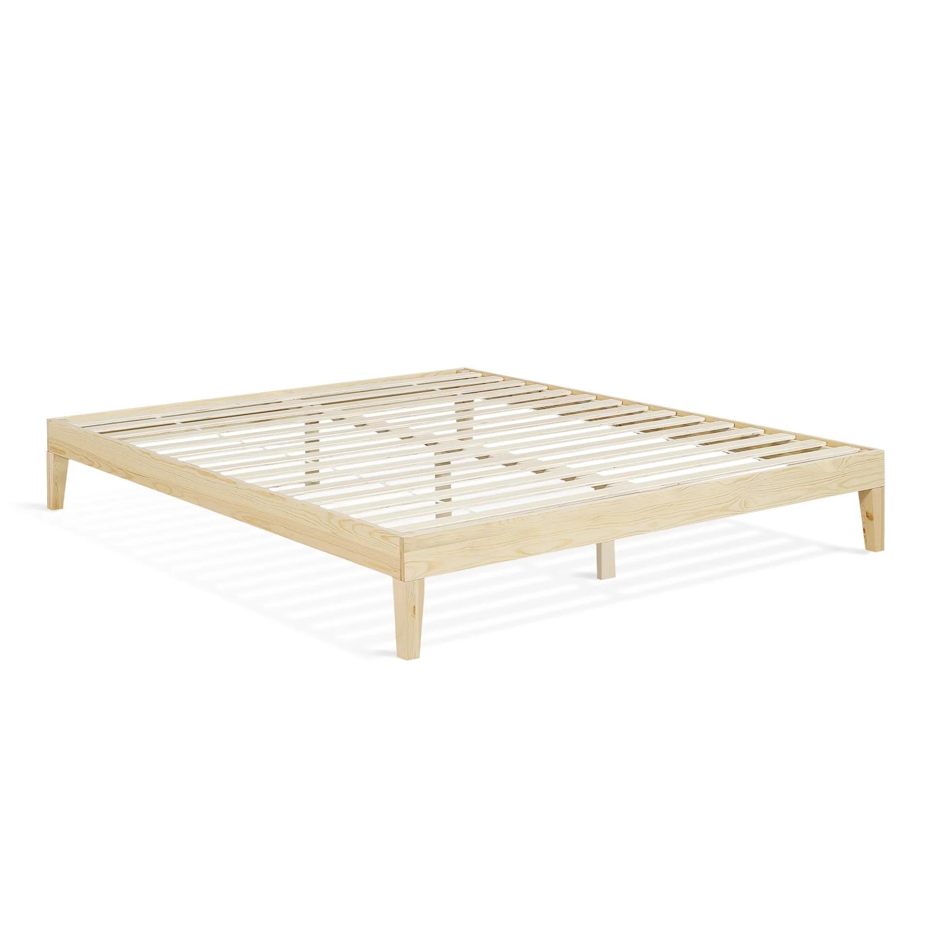 Creise King Wooden Bed Frame - Light Oak - Image 7