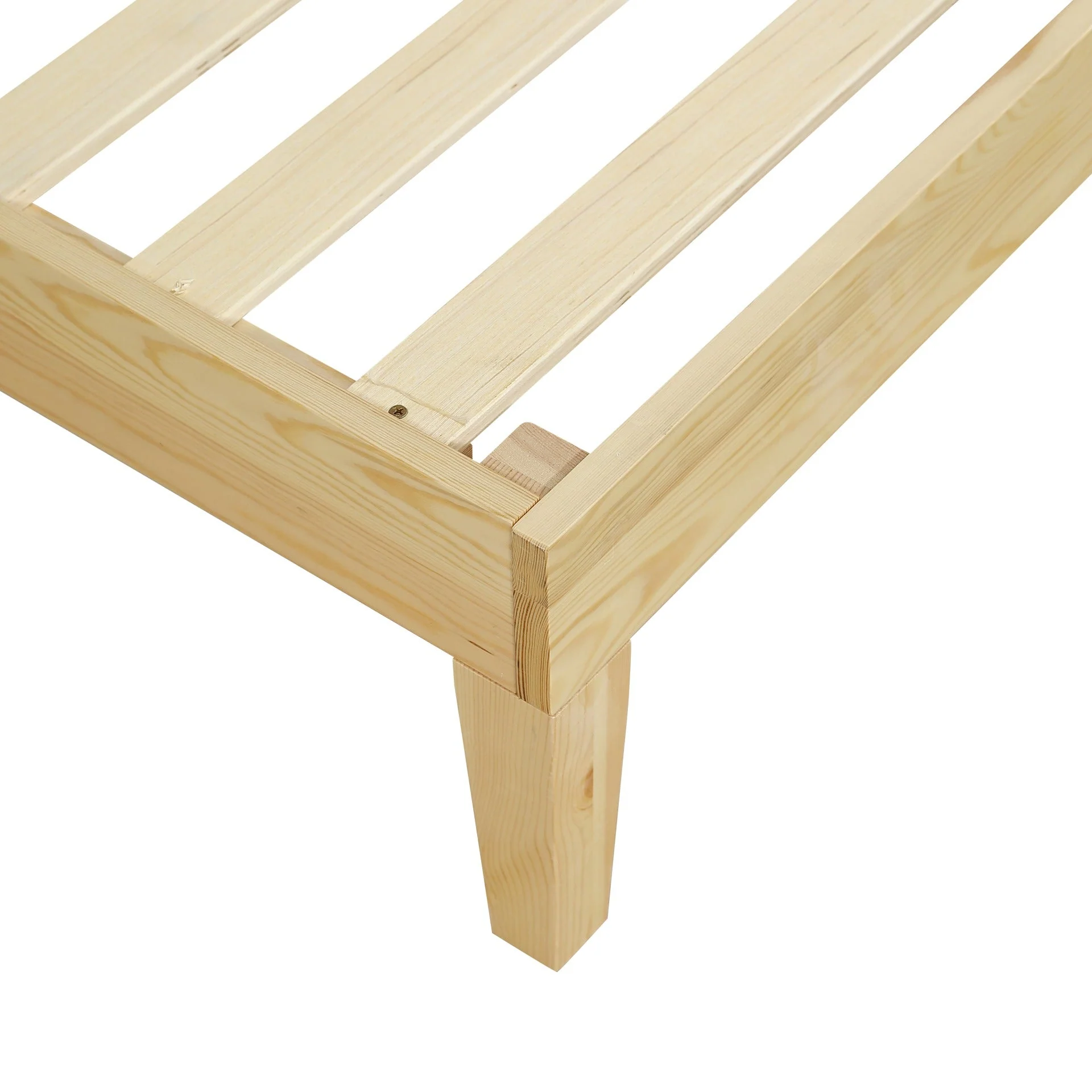 Creise King Wooden Bed Frame - Light Oak - Image 9