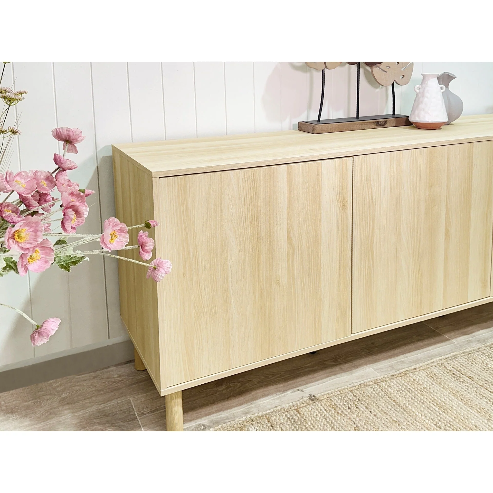 Custer Sideboard Buffet Table - Oak - Image 11