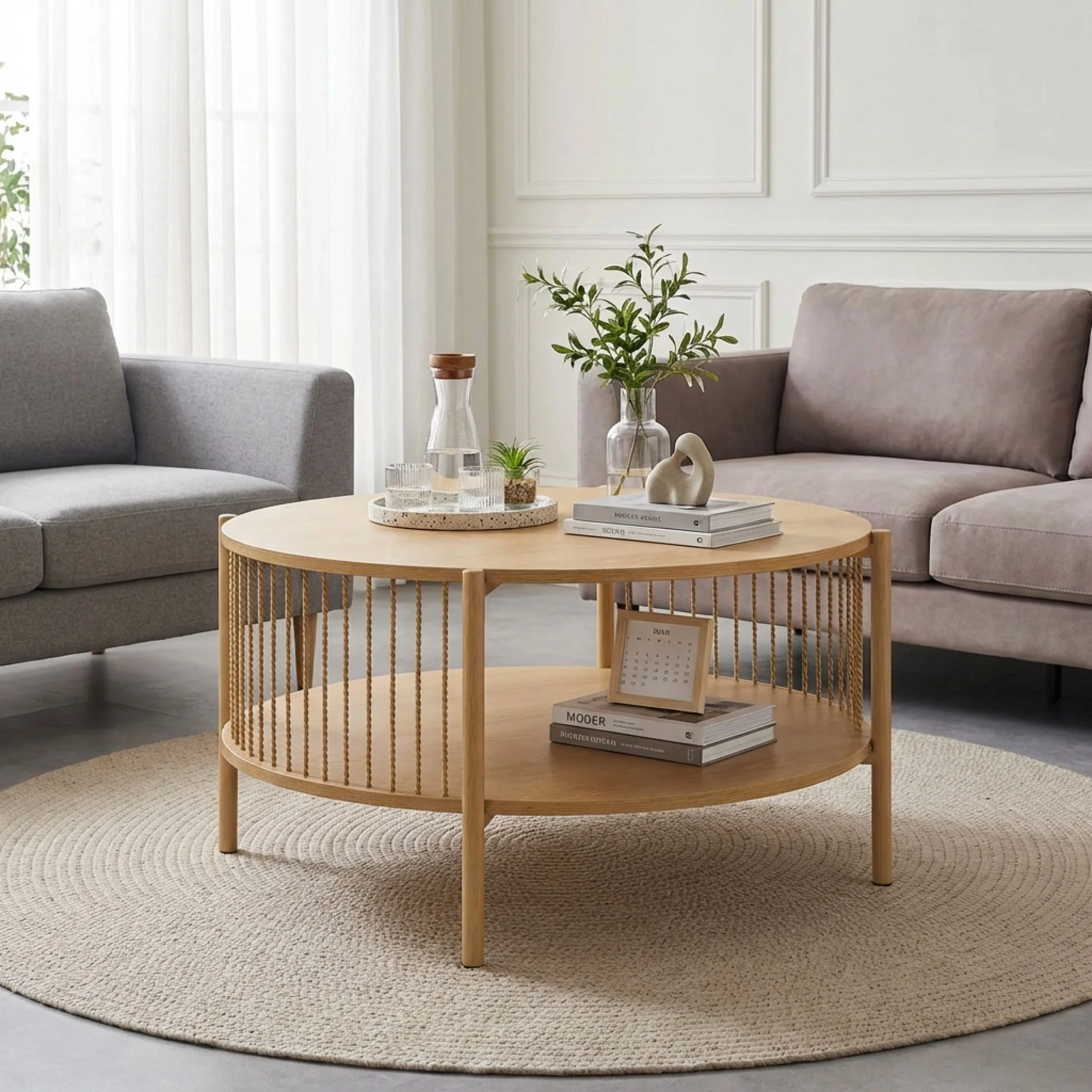 Deven Coffee Table - Natural - Image 2