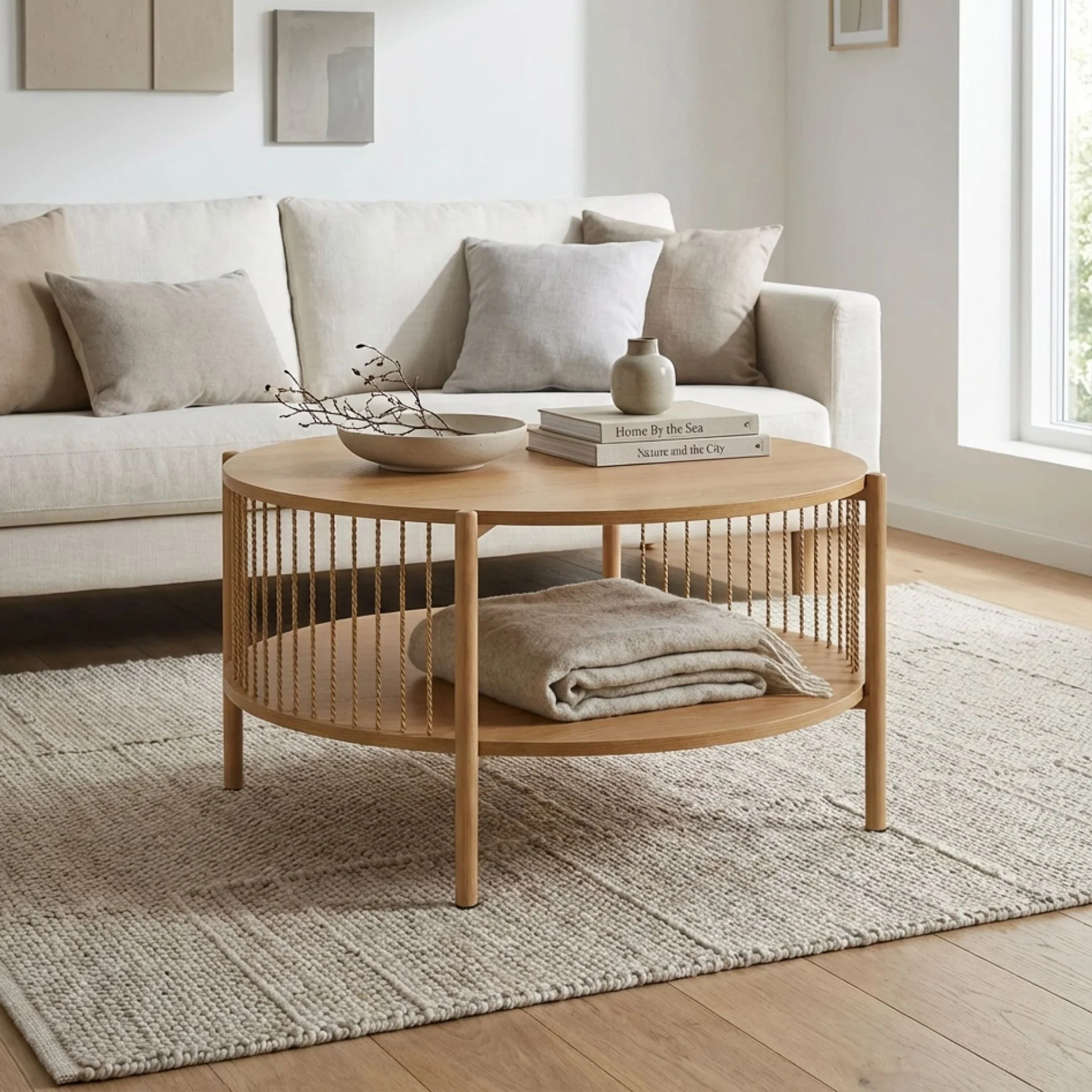 Deven Coffee Table - Natural - Image 3