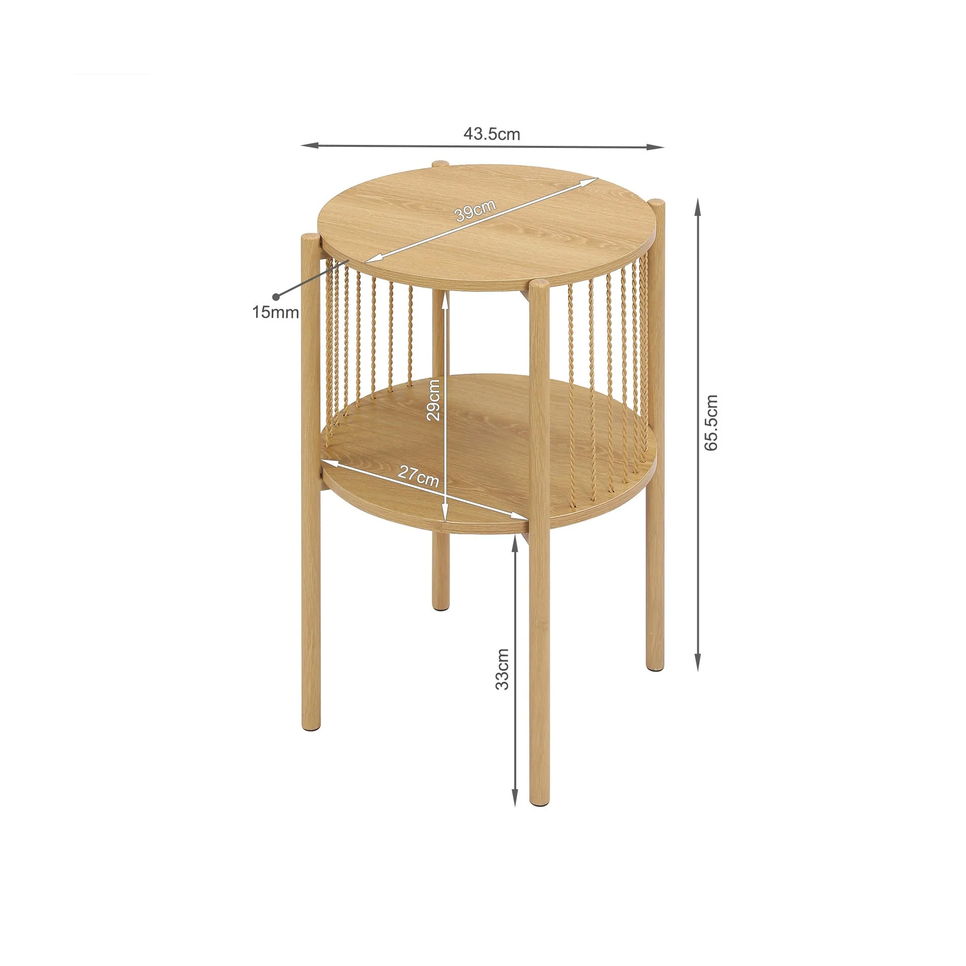 Deven Side Table - Natural - Image 10