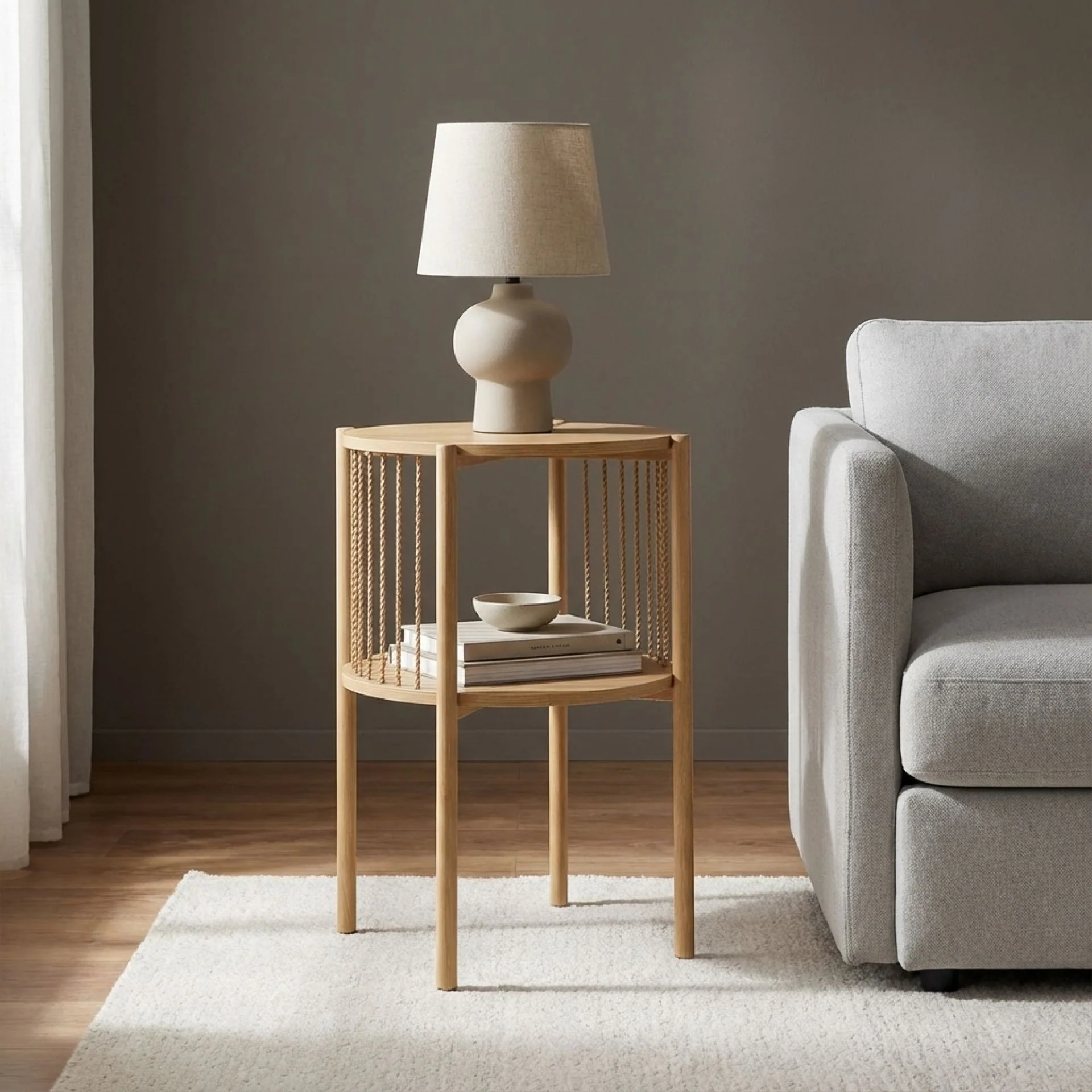 Deven Side Table - Natural - Image 3