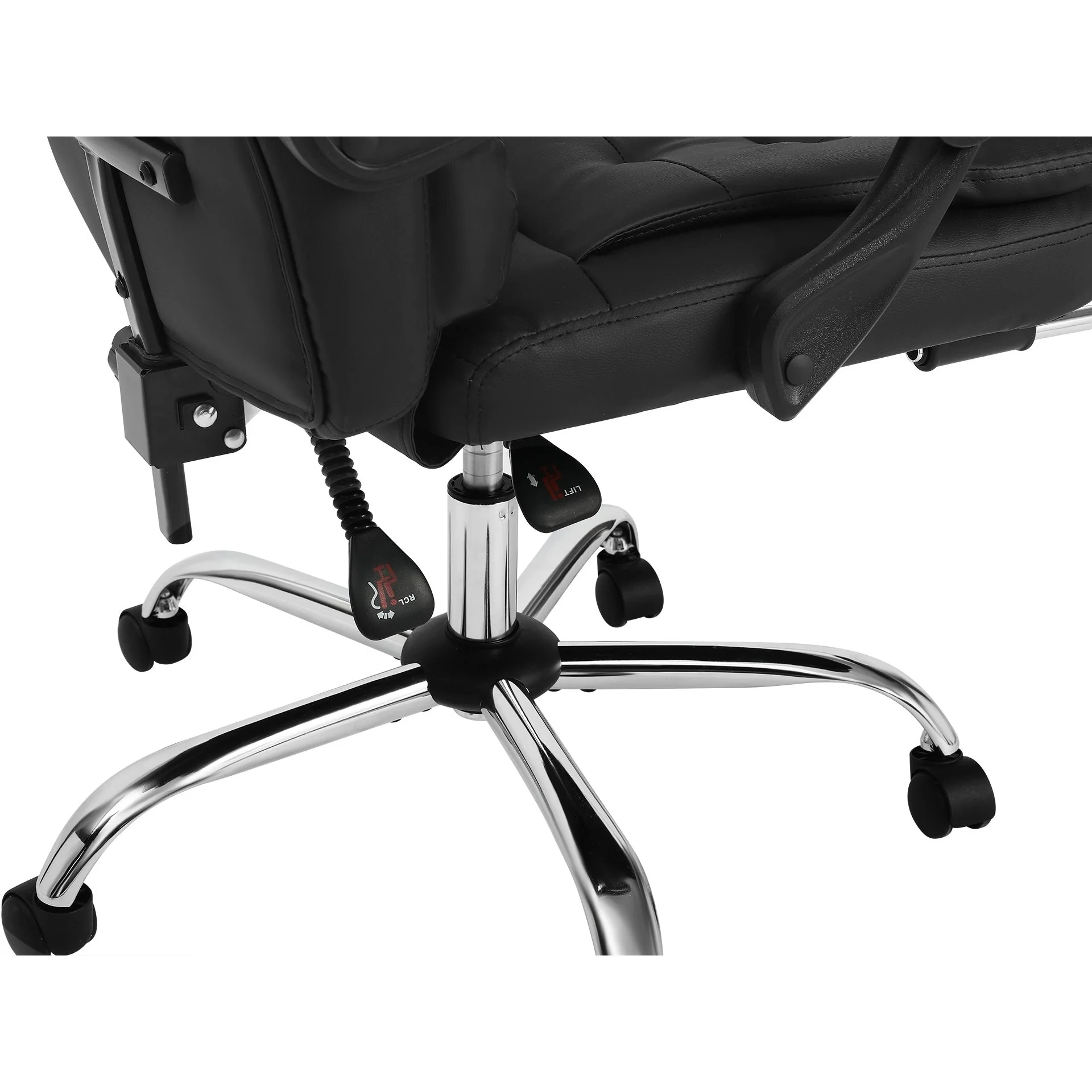 Dois Office Chair with Footrest - Black - Image 8