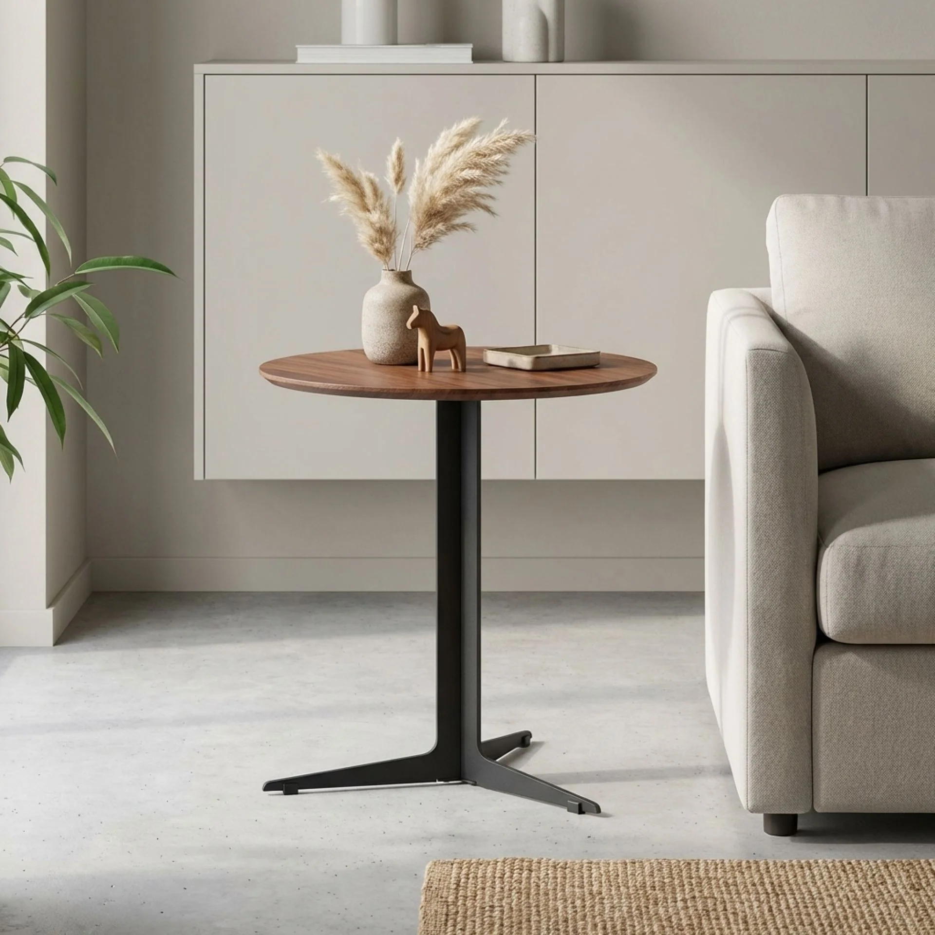 Donna Coffee Table 50cm - Brown + Black - Image 4