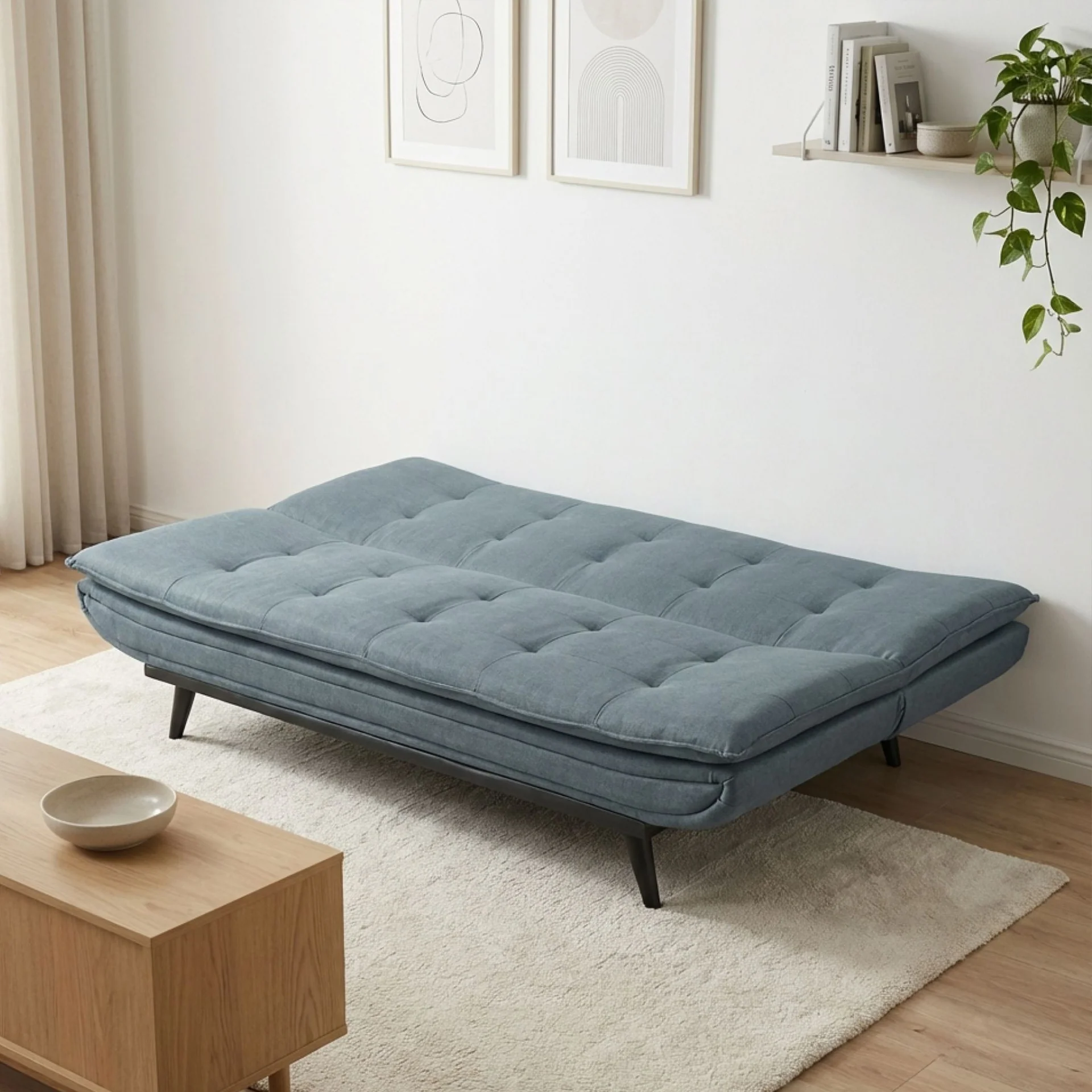 Dorking 3 Seater Sofa Bed - Anthracite Grey - Image 4