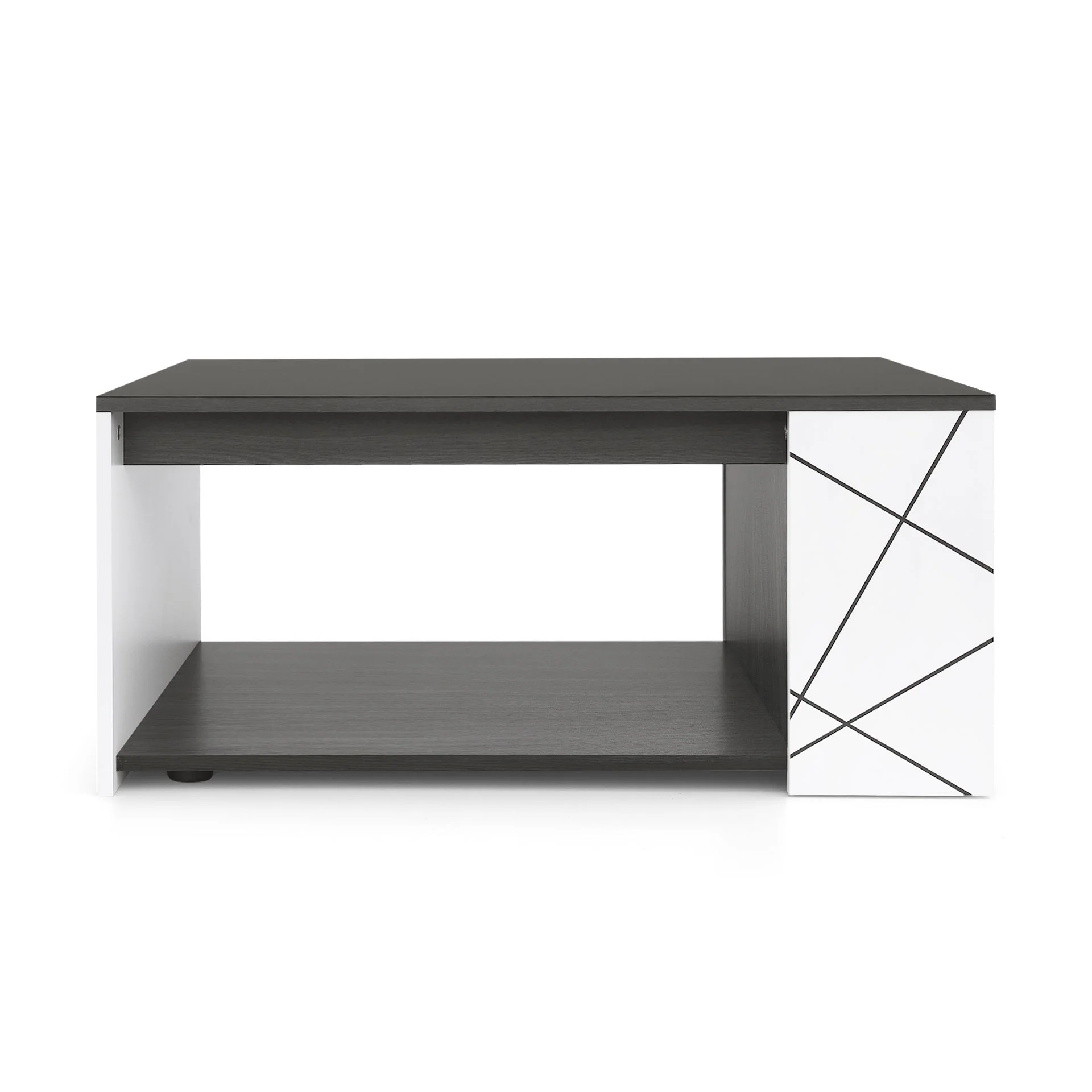 Dustin Coffee Table - Oak Grey + White - Image 7