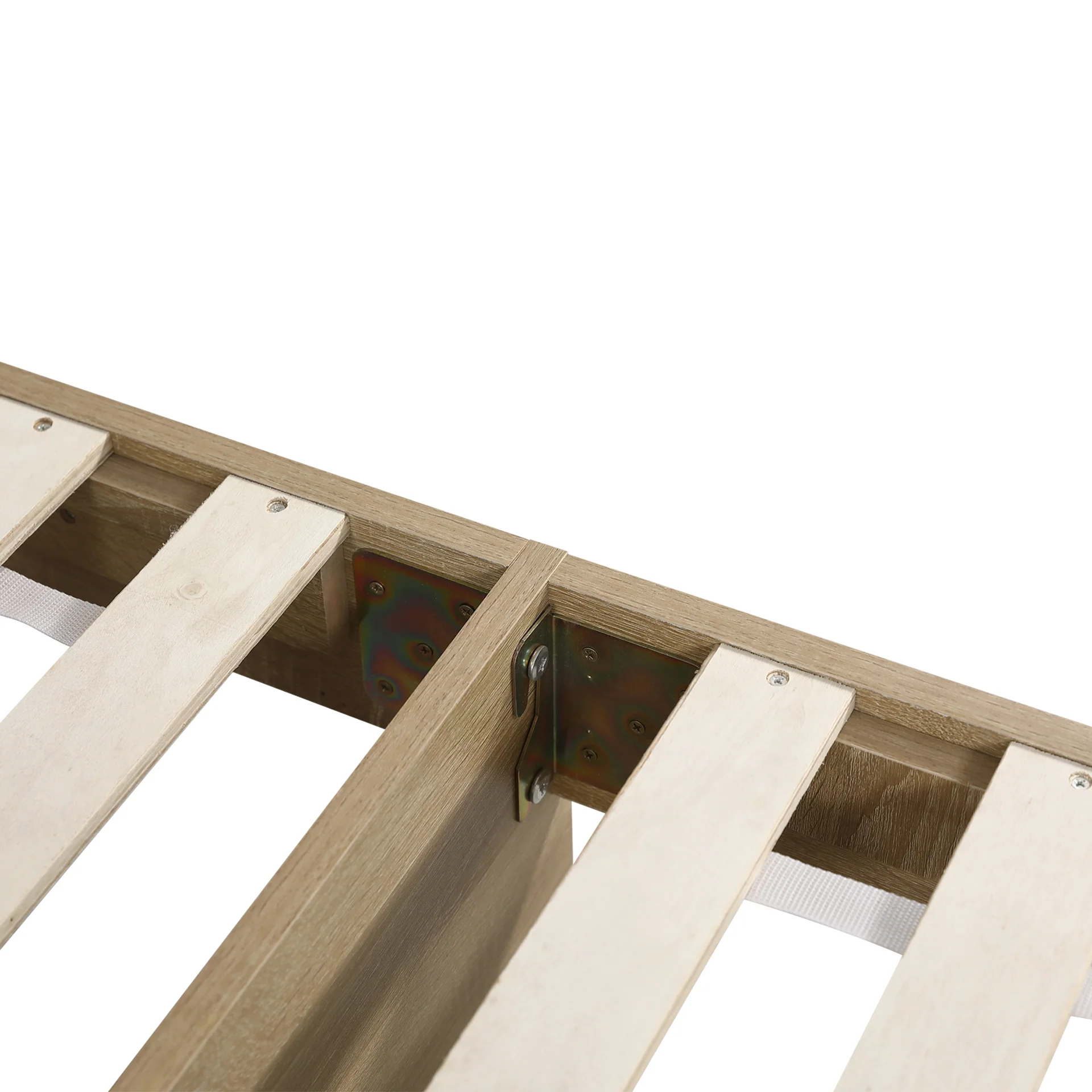 Elda King Single Bed Frame with USB Port & Drawers - Natural - Image 15
