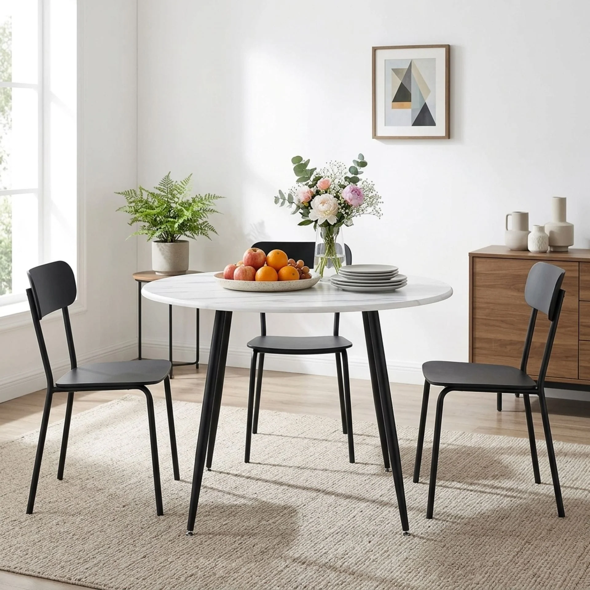 Elijah 100cm Round Dining Table - Image 2