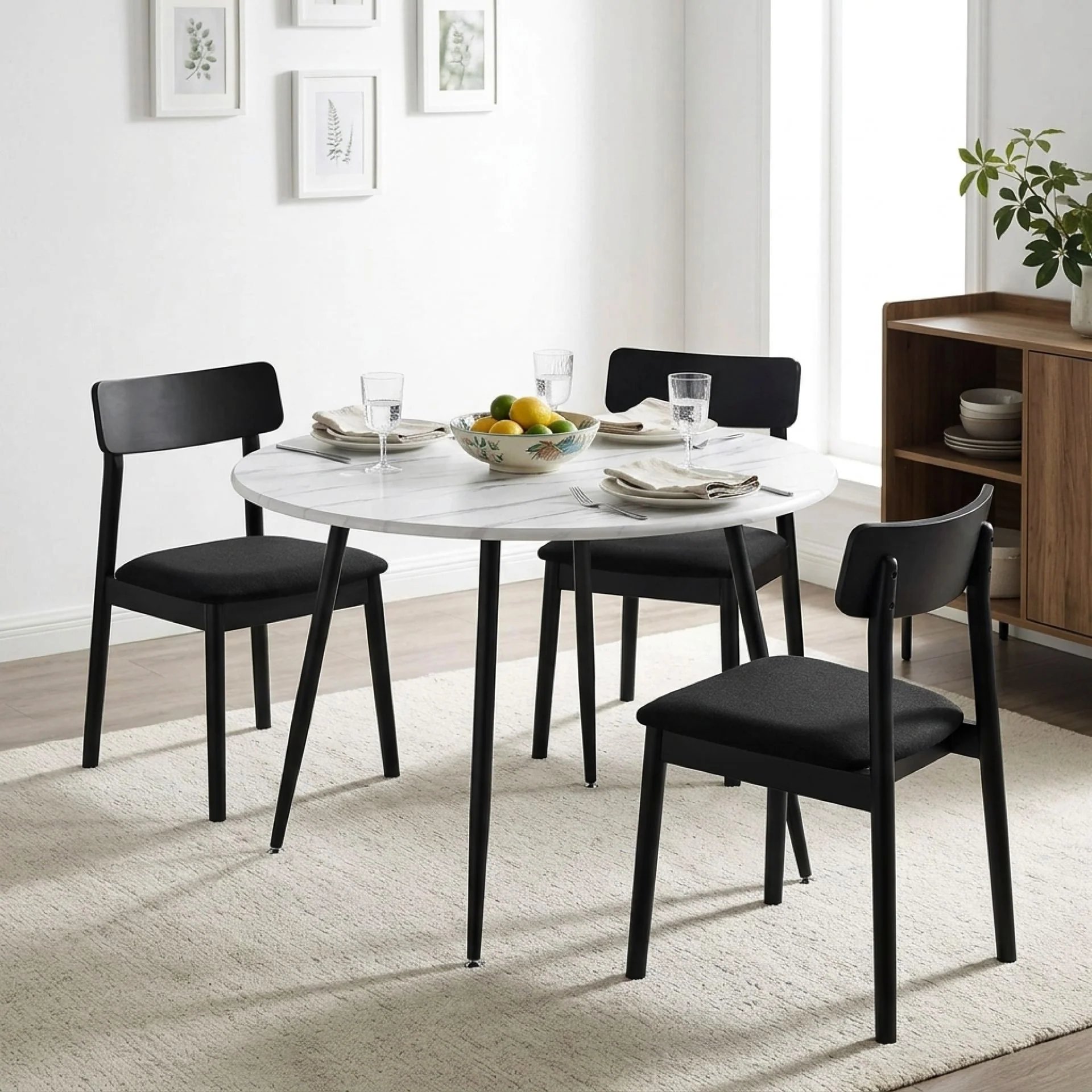 Elijah 100cm Round Dining Table - Image 4