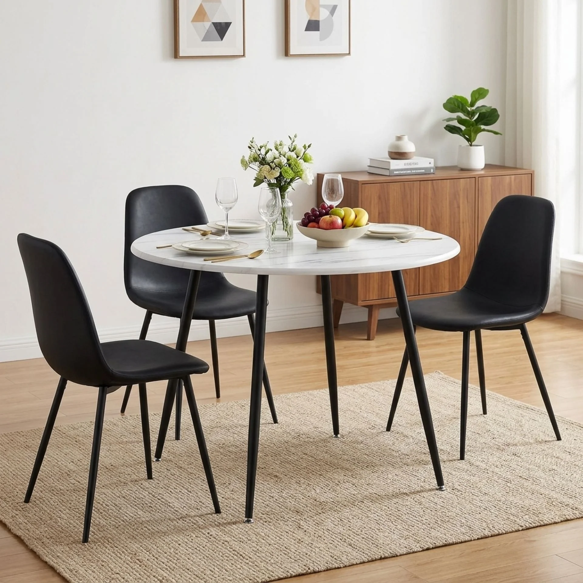 Elijah 100cm Round Dining Table - Image 5