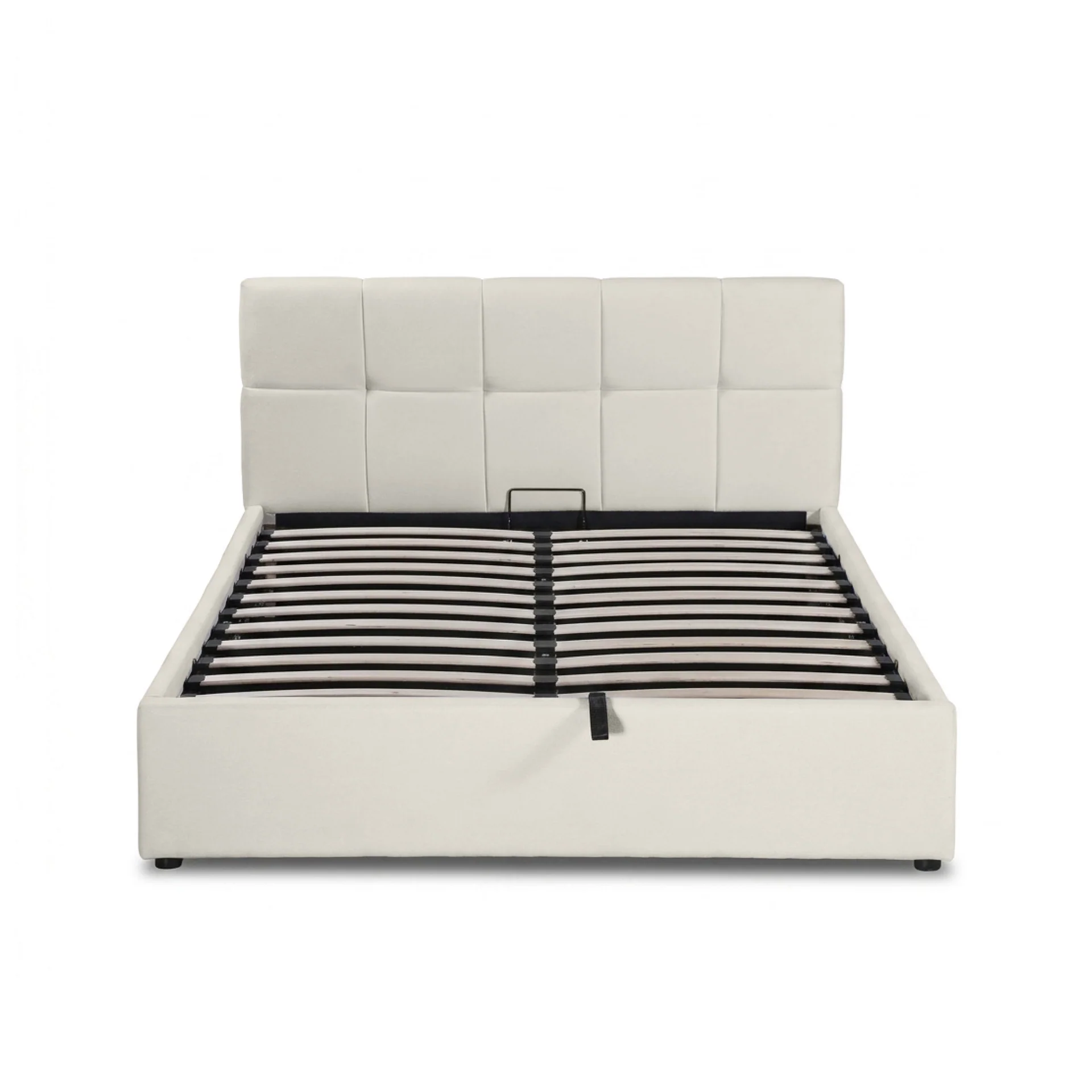 Elizabeth Double Gas Lift Bed Frame - Beige - Image 9