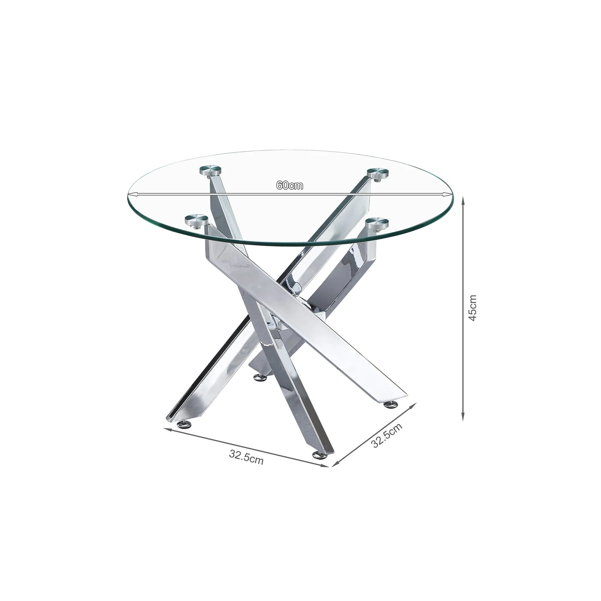 Ember Tempered Glass Round Coffee Table - Image 6