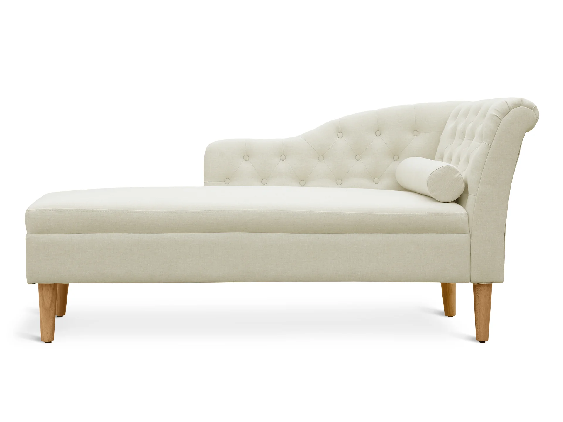 Florence Chaise Lounge Sofa - Beige - Image 6