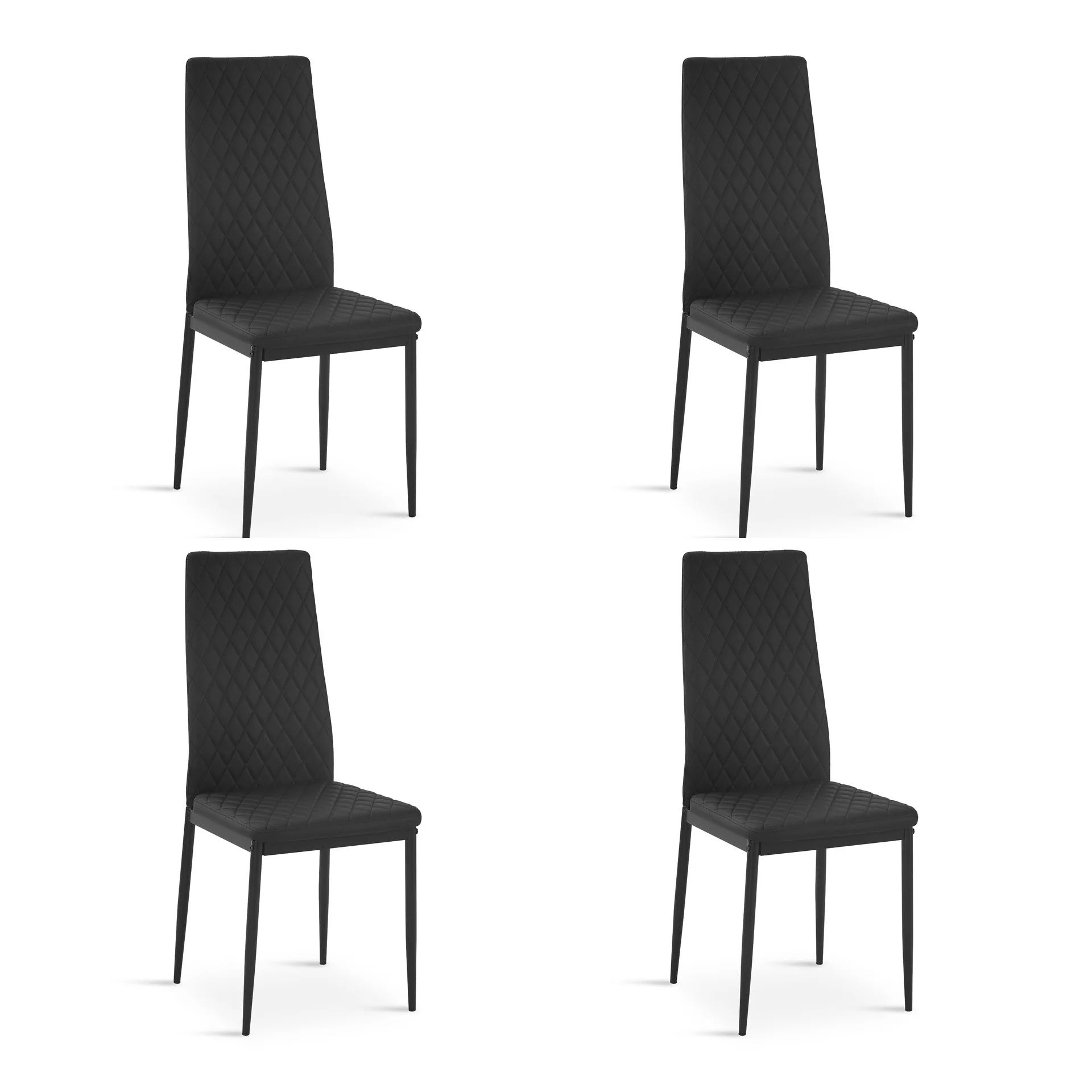 Fusion Diamond Chair- Set of 4 - Black - Image 6