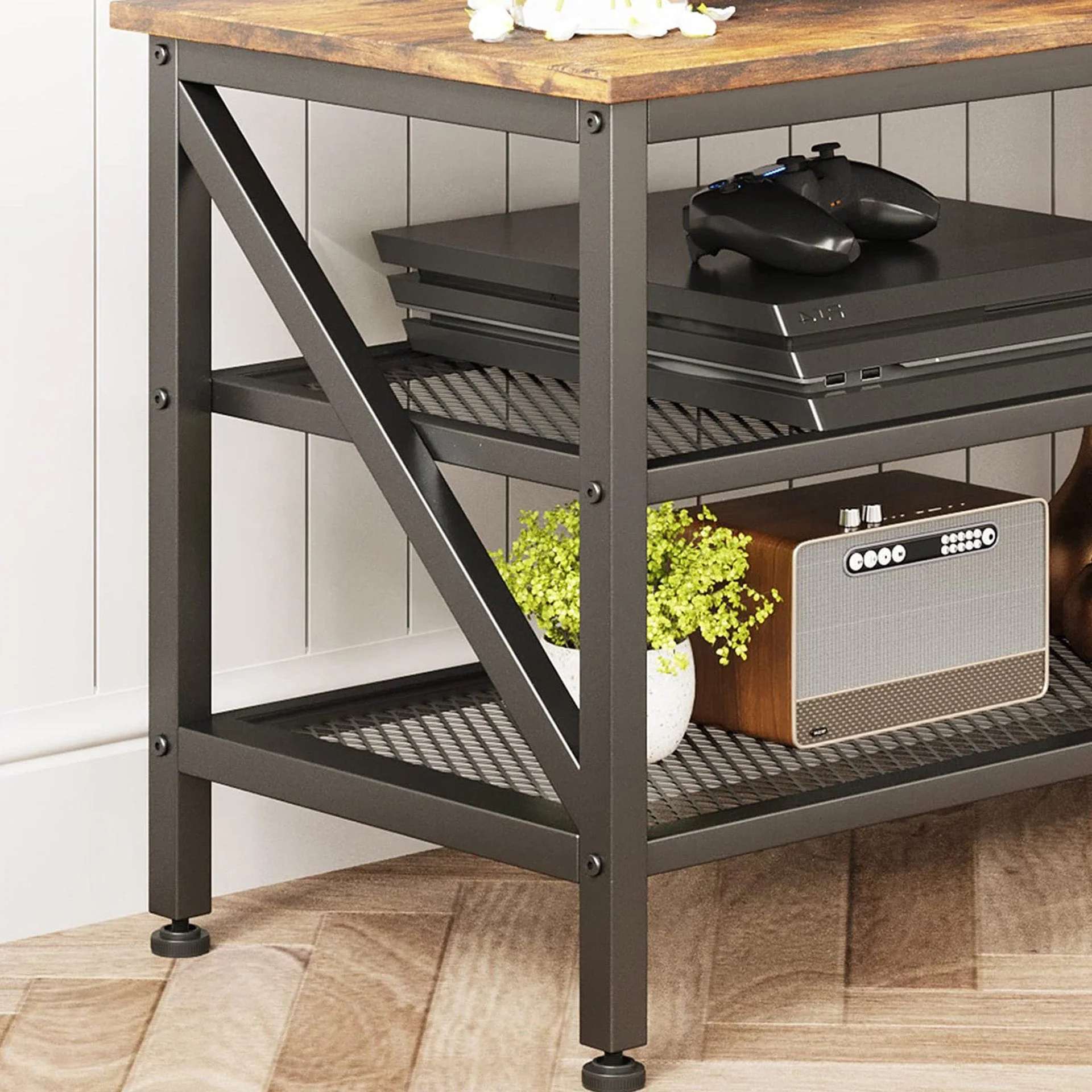Gambia 1.4m Entertainment Unit - Rustic Brown - Image 7