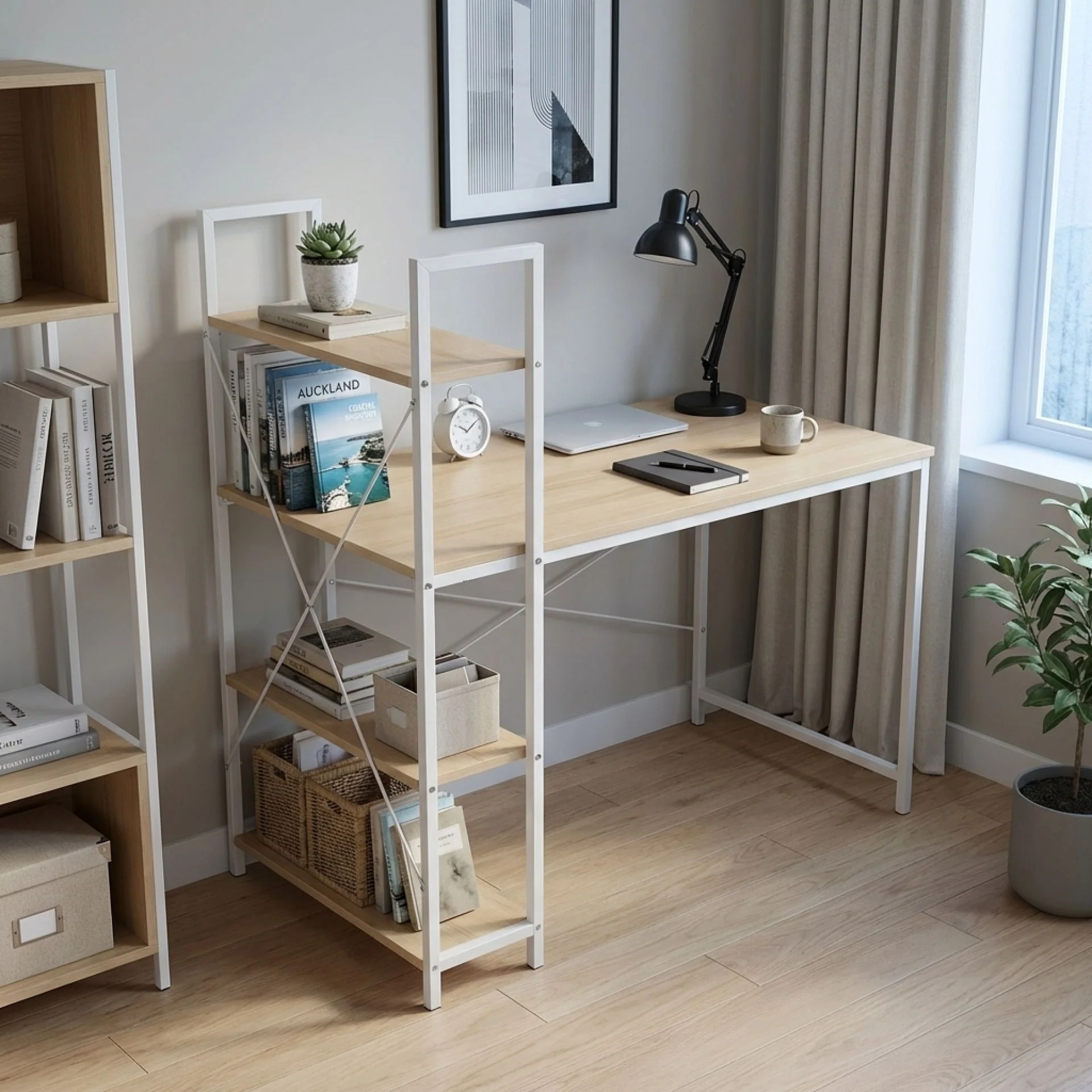 Gavyn 120cm Computer Desk - White - Image 2