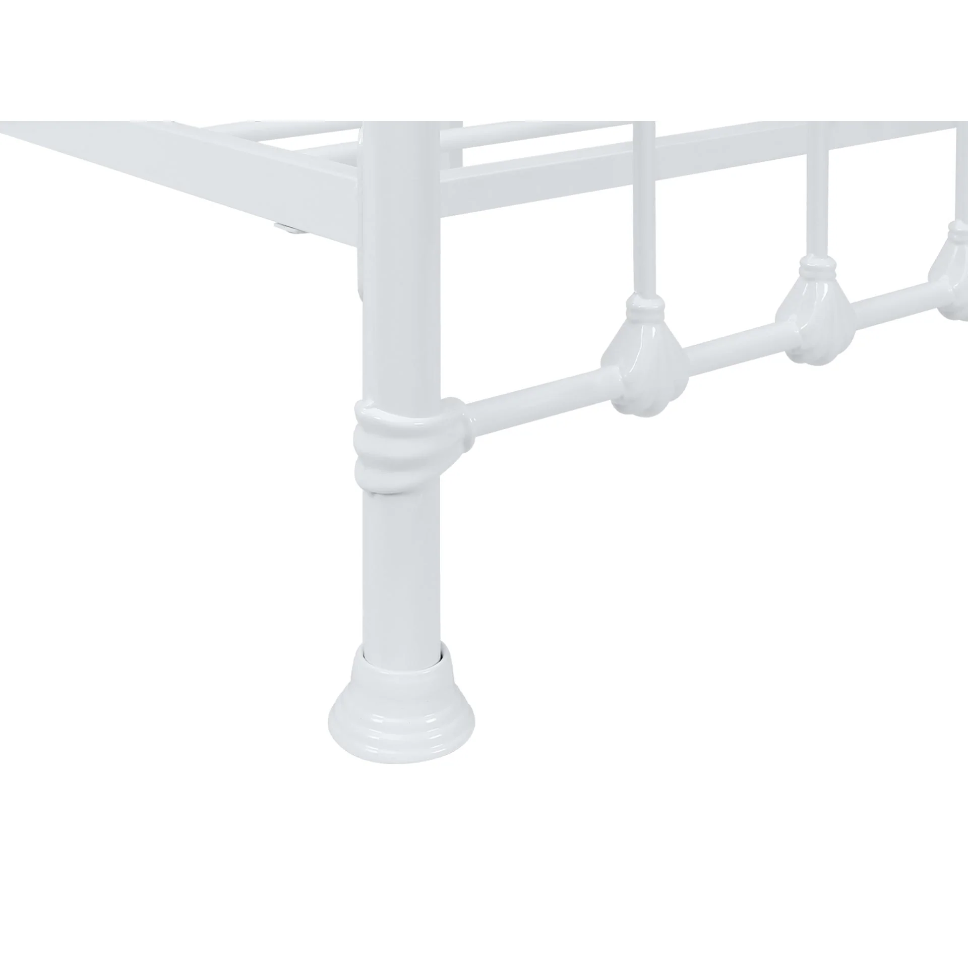 Gingera Double Metal Bed Frame - White - Image 14