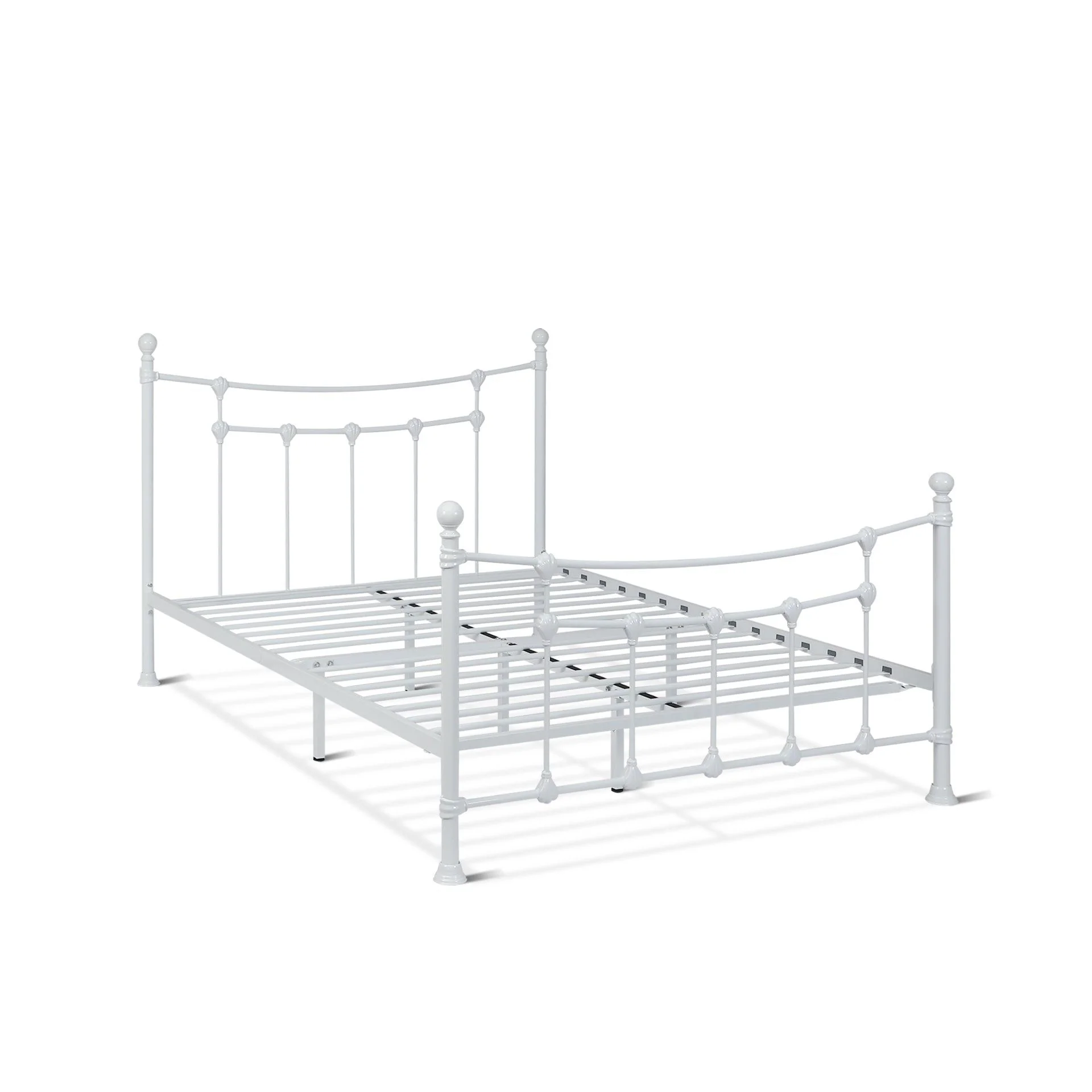 Gingera Double Metal Bed Frame - White - Image 8