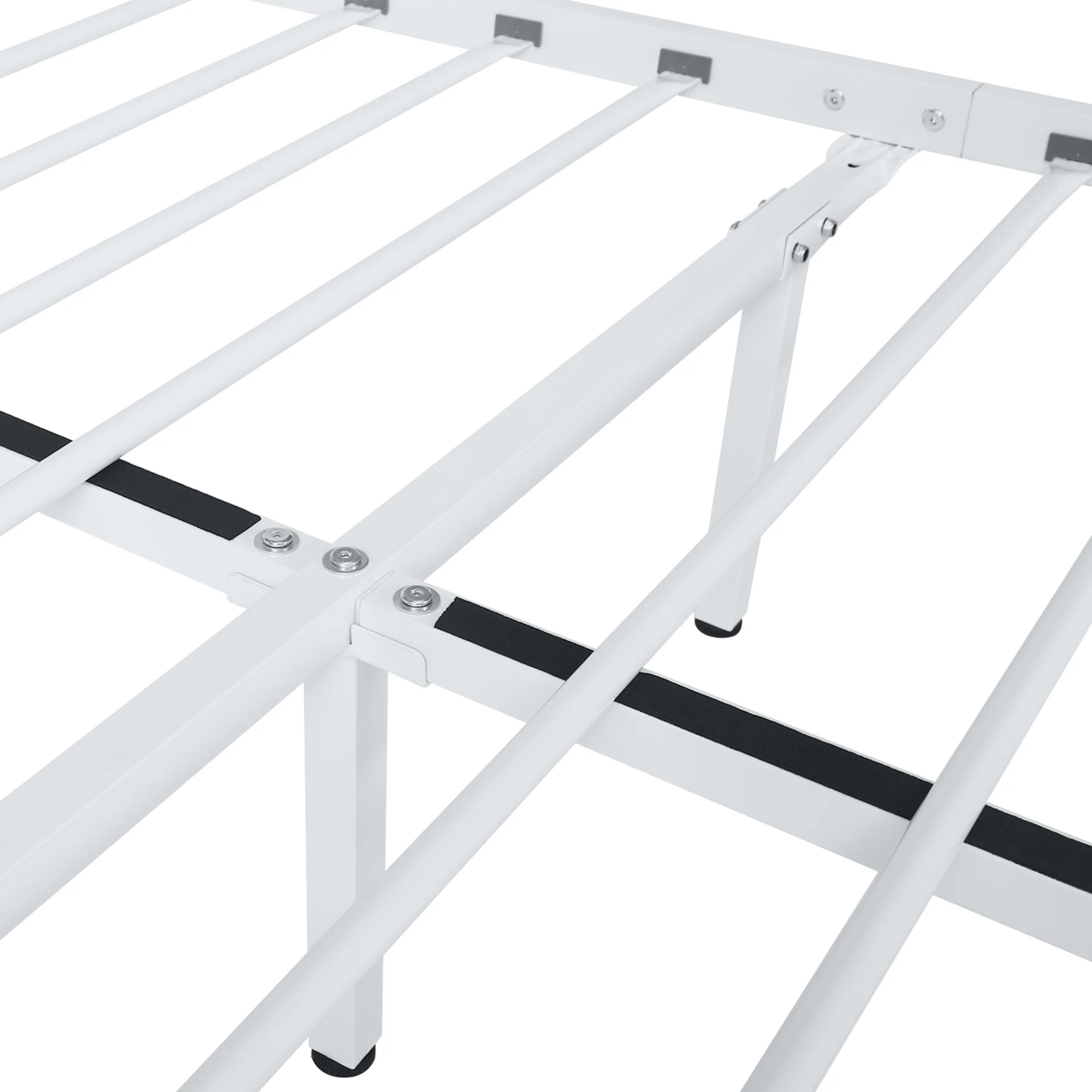 Gingera King Single Metal Bed Frame - White - Image 15