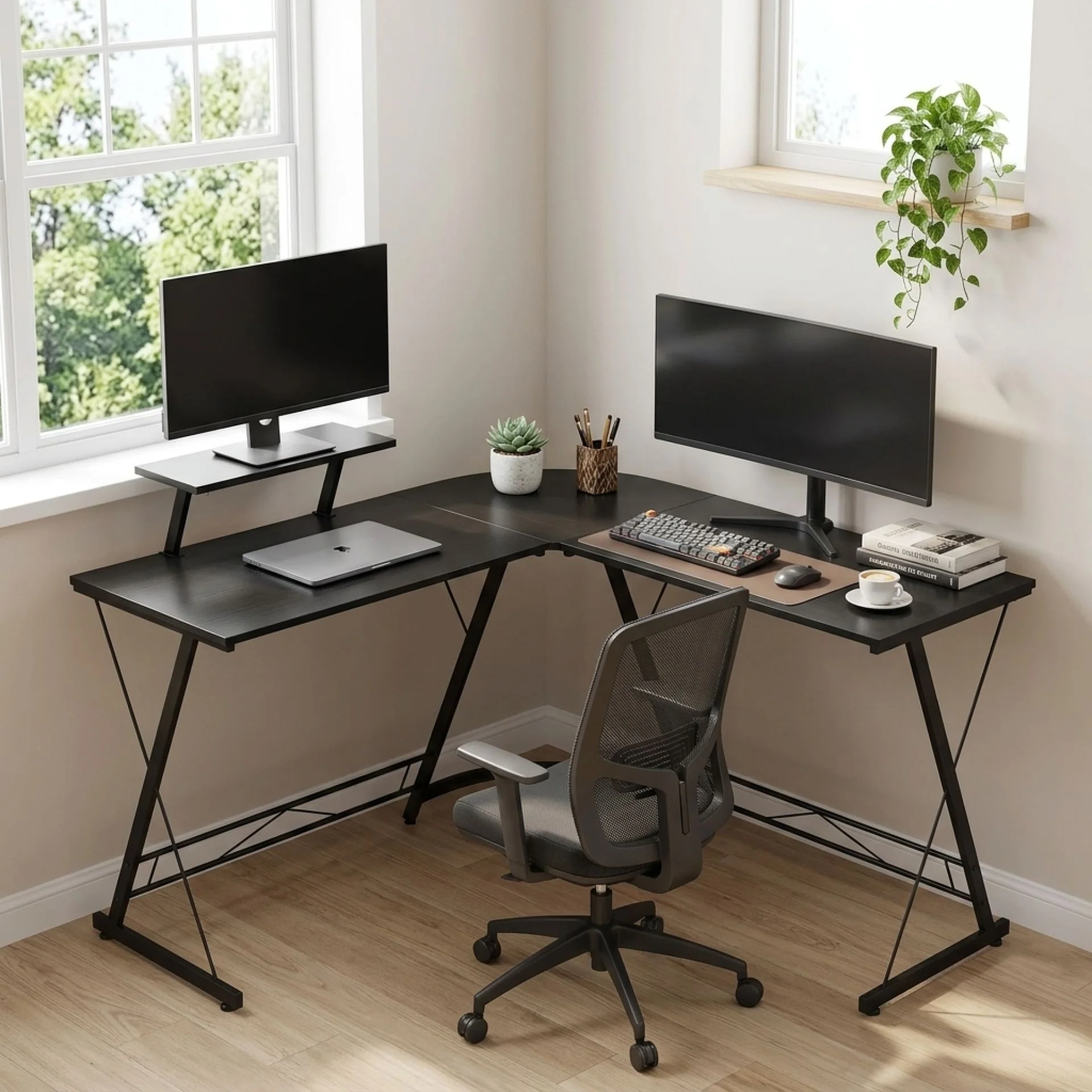 Greyson Computer Corner Desk - Black