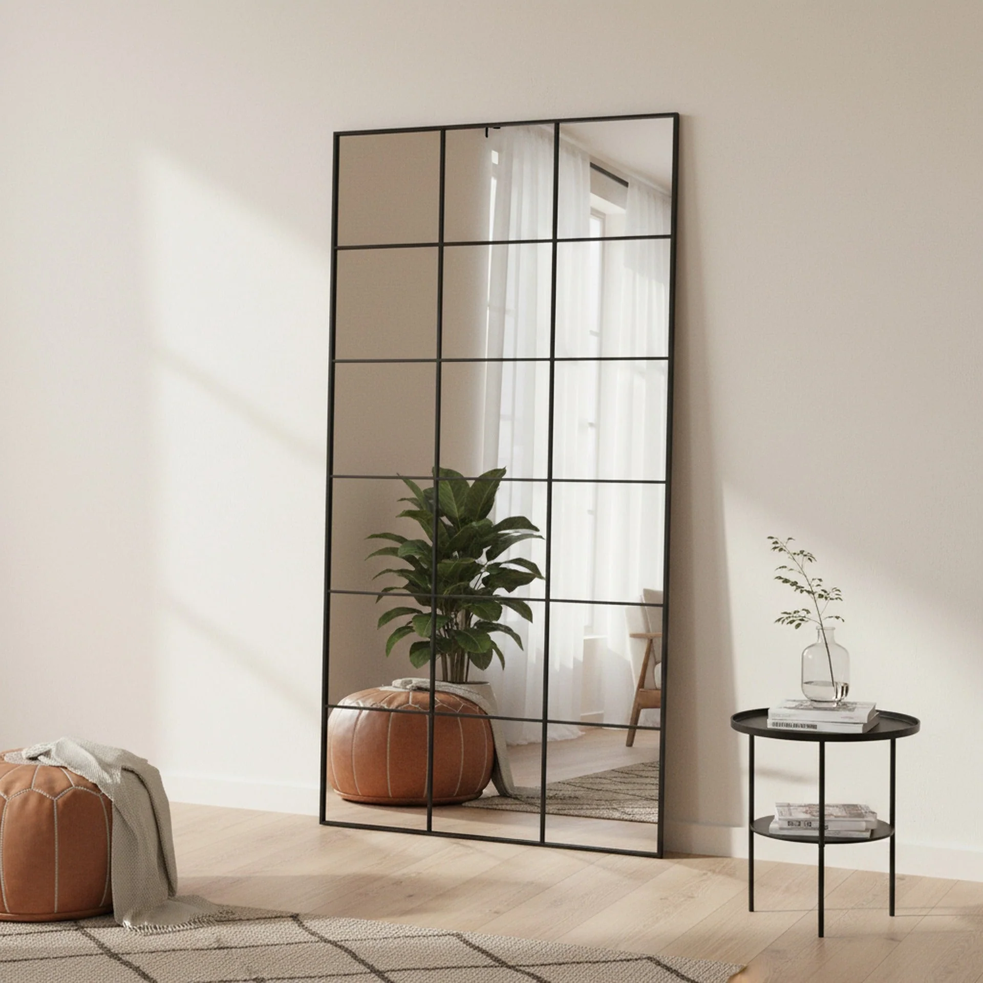 Grid Full Length Mirror - Black - Image 2