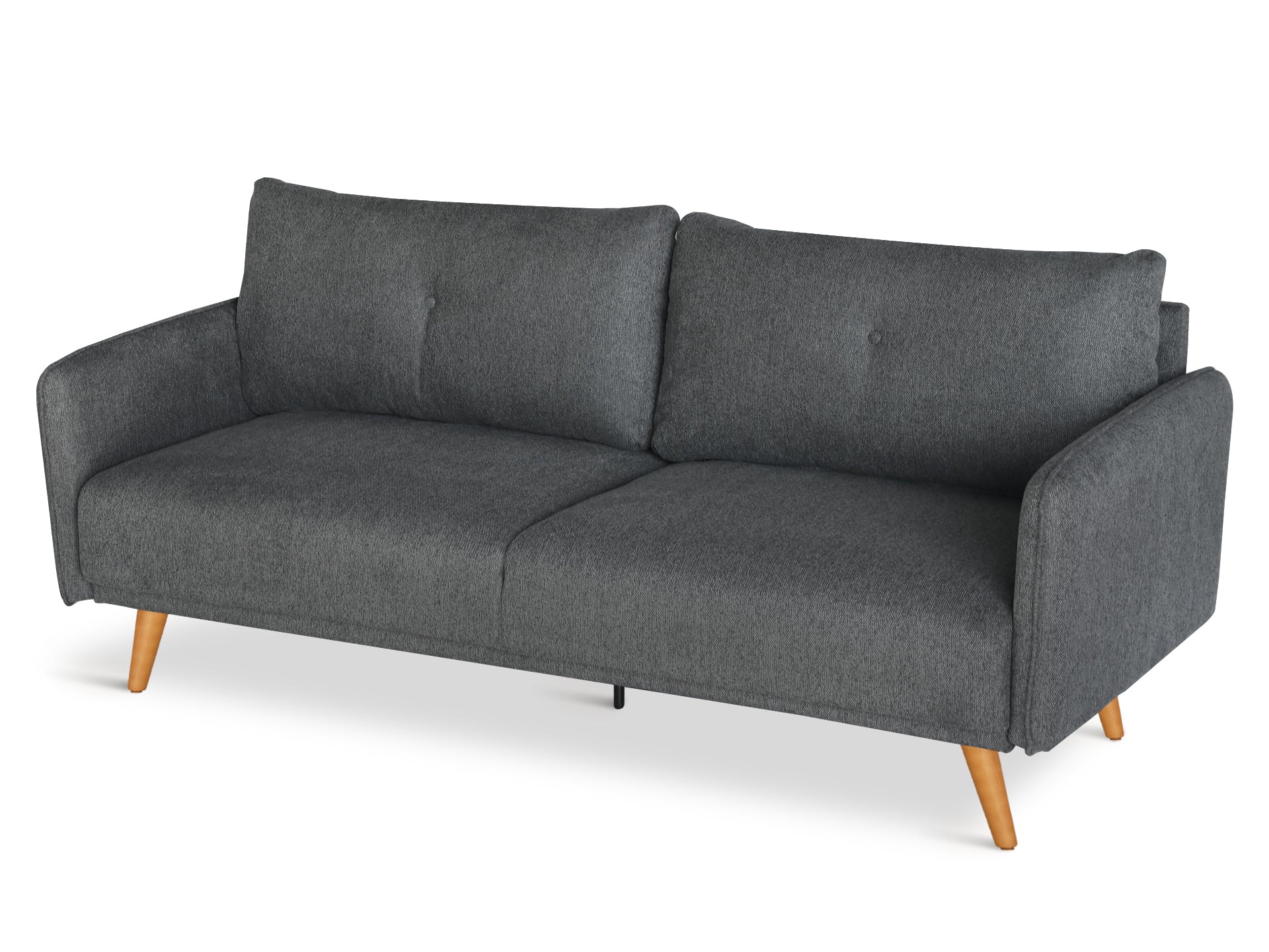 Harlan 3 Seater Sofa - Dark Grey - Image 4