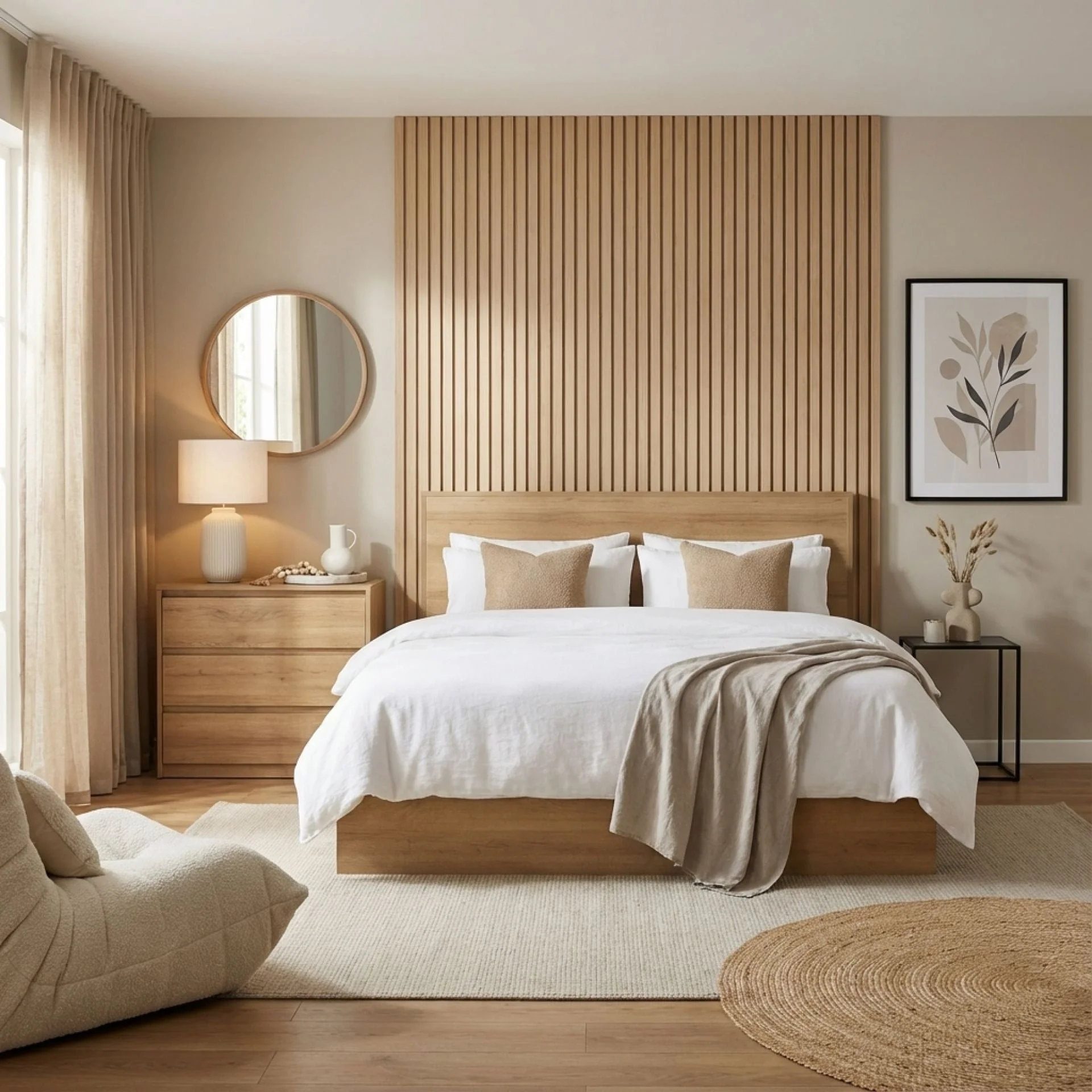 Harris Super King Bed Frame with Storage - Oak - Image 3