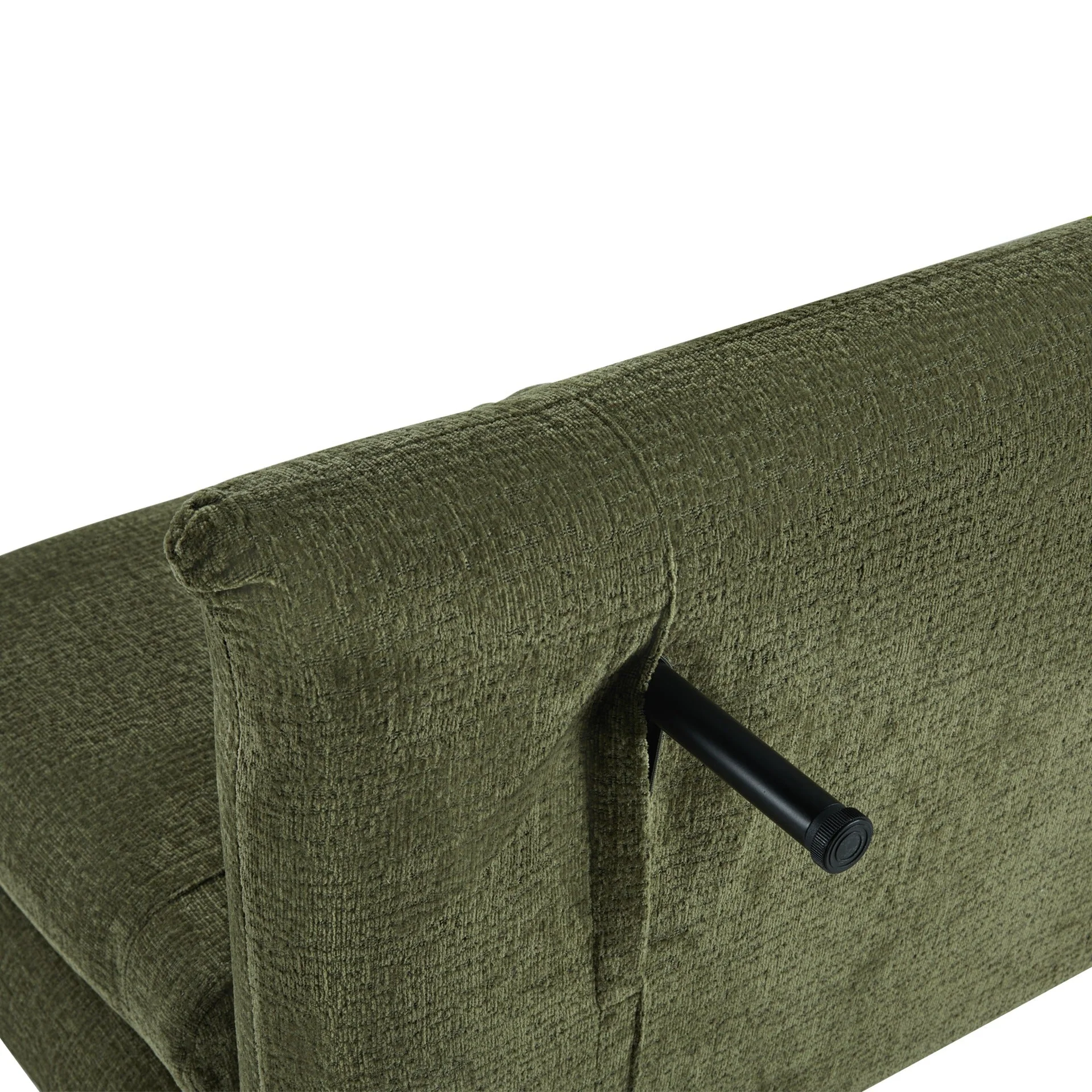 Hastings 1 Seater Fold-Out Sofa Bed - Green - Image 12
