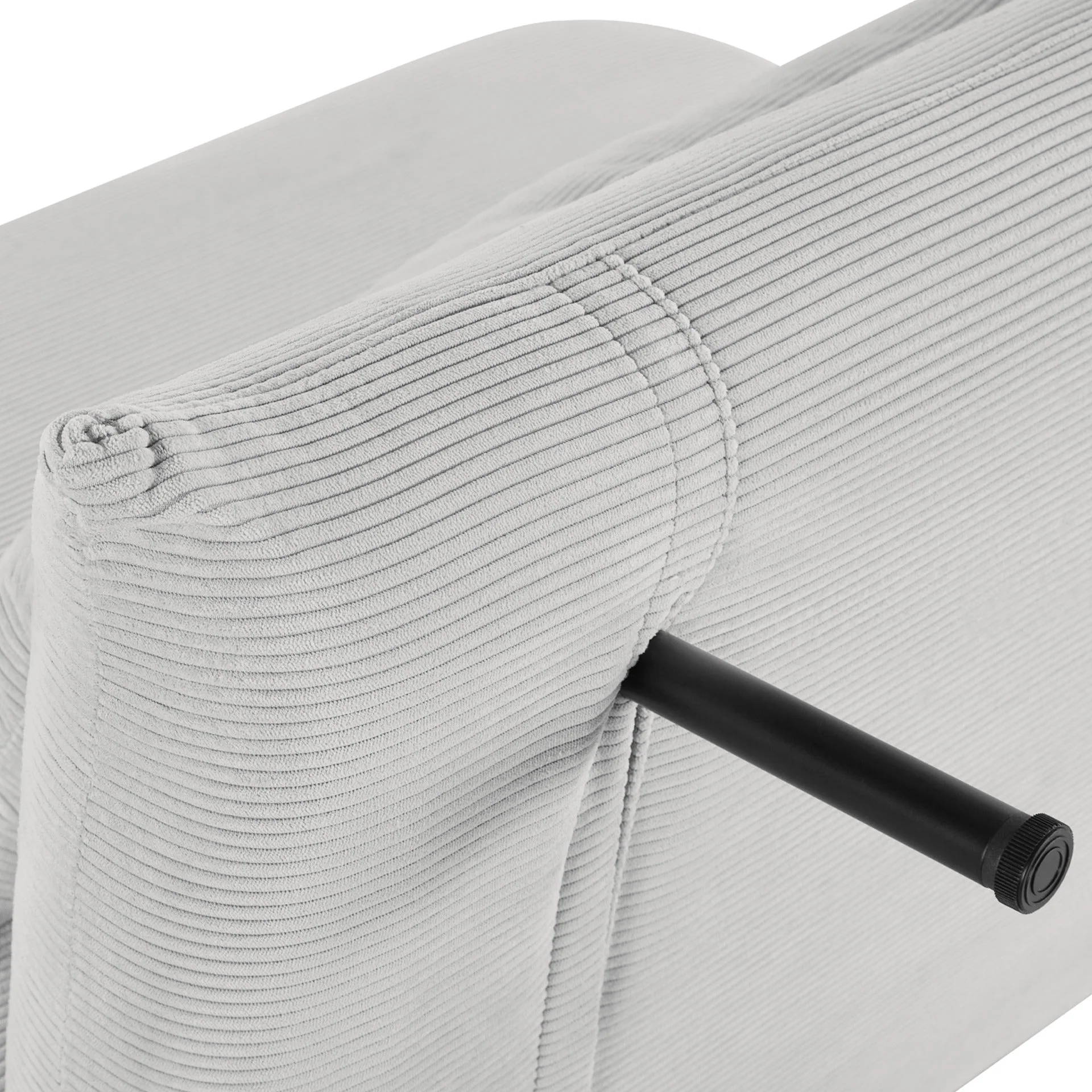Hastings 1 Seater Fold-Out Sofa Bed - Grey - Image 11