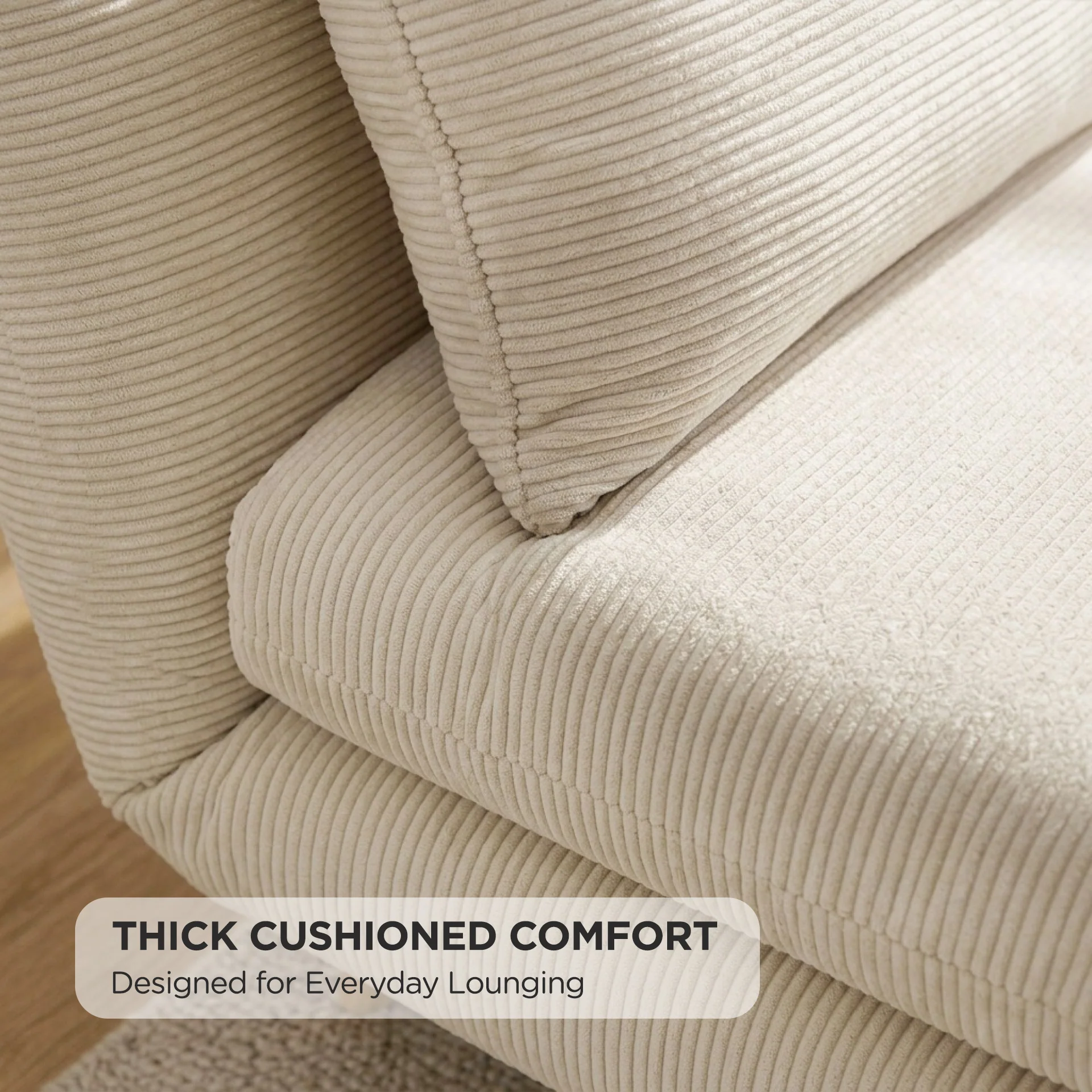 Hastings 2 Seater Fold-Out Sofa Bed - Beige - Image 6