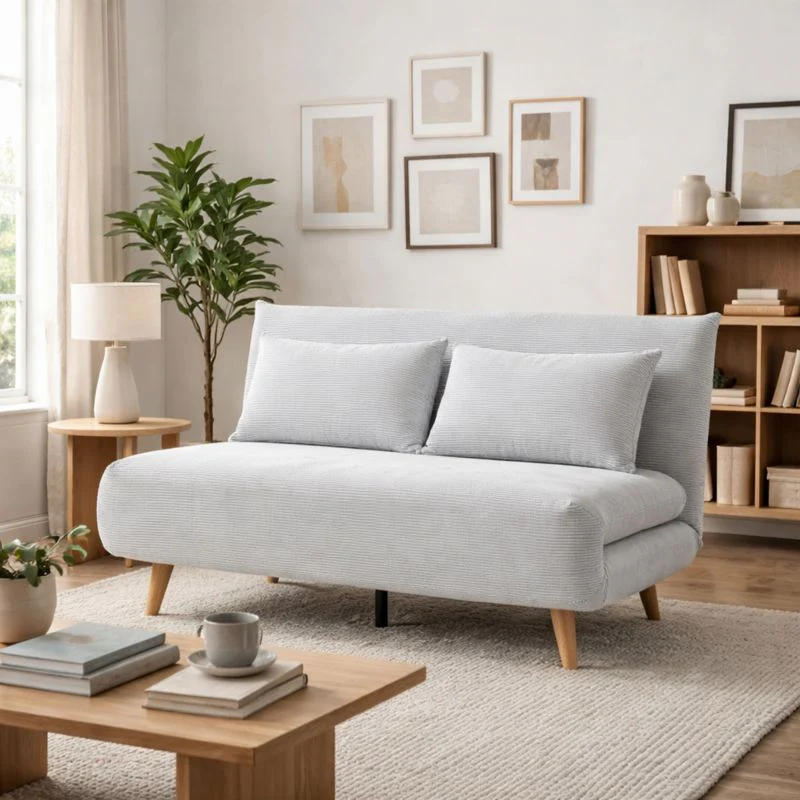 Hastings 2 Seater Fold-Out Sofa Bed - Grey - Image 4