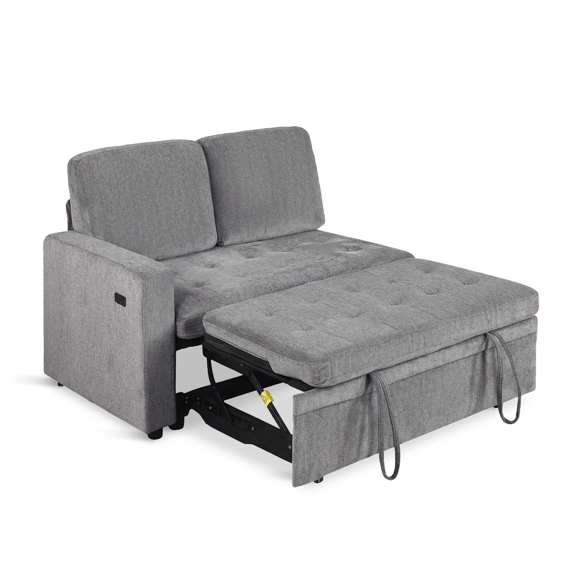 Haven L-Shaped Sofa Bed with Storage - Dark Grey - Image 14