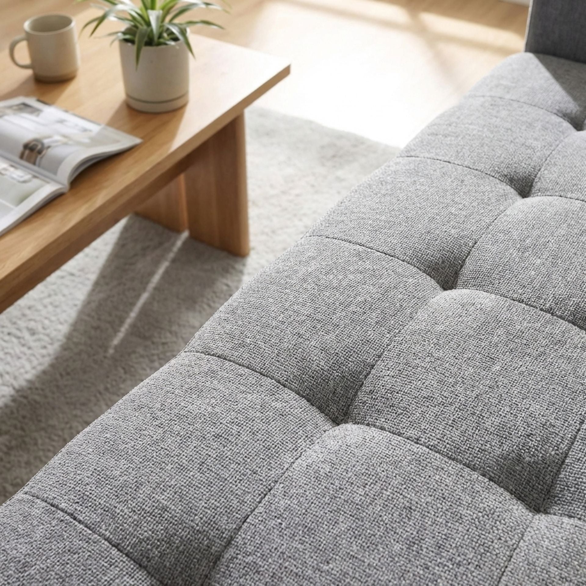 Haven L-Shaped Sofa Bed with Storage - Dark Grey - Image 6