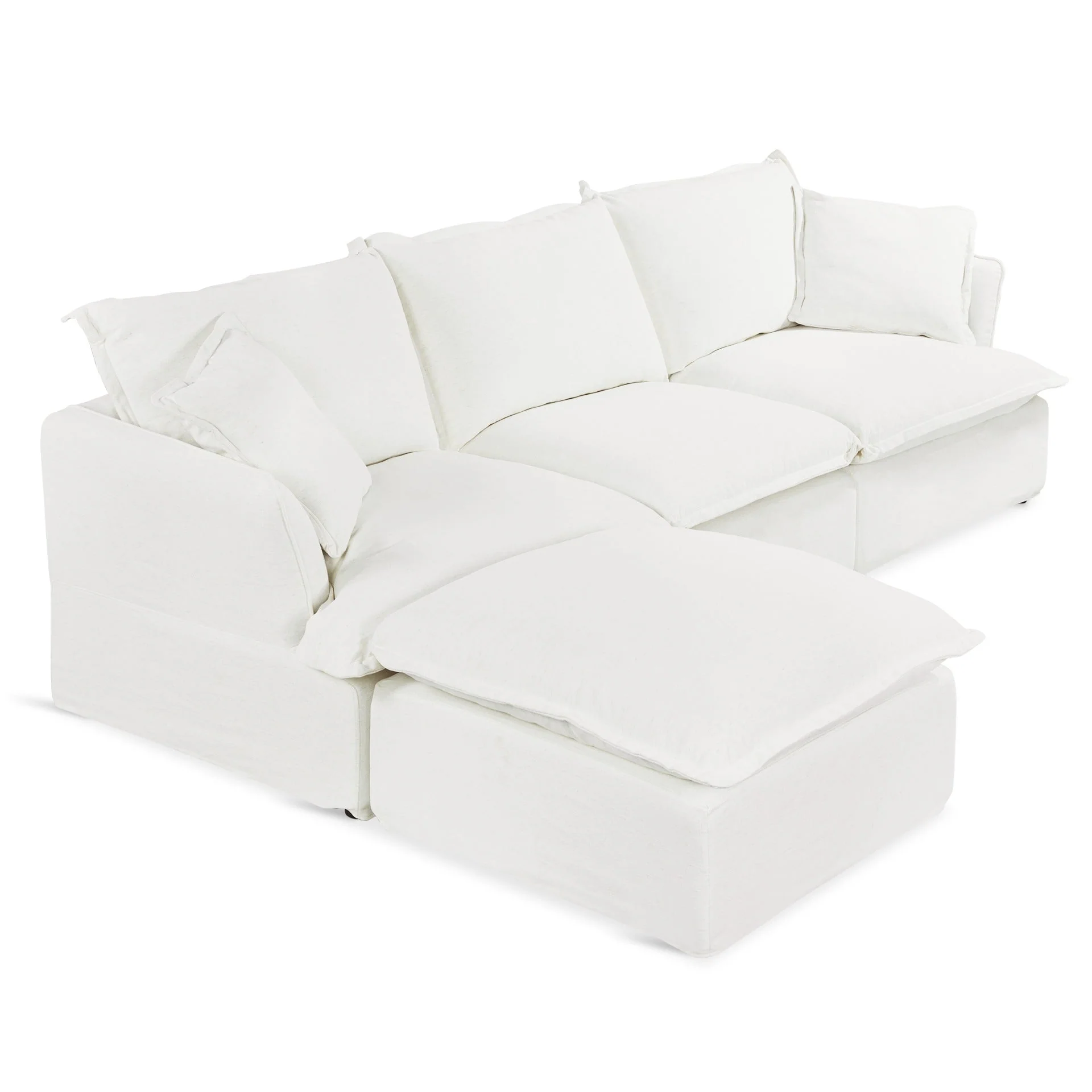 Haworth Modular Sofa - Linen Cream - Image 10