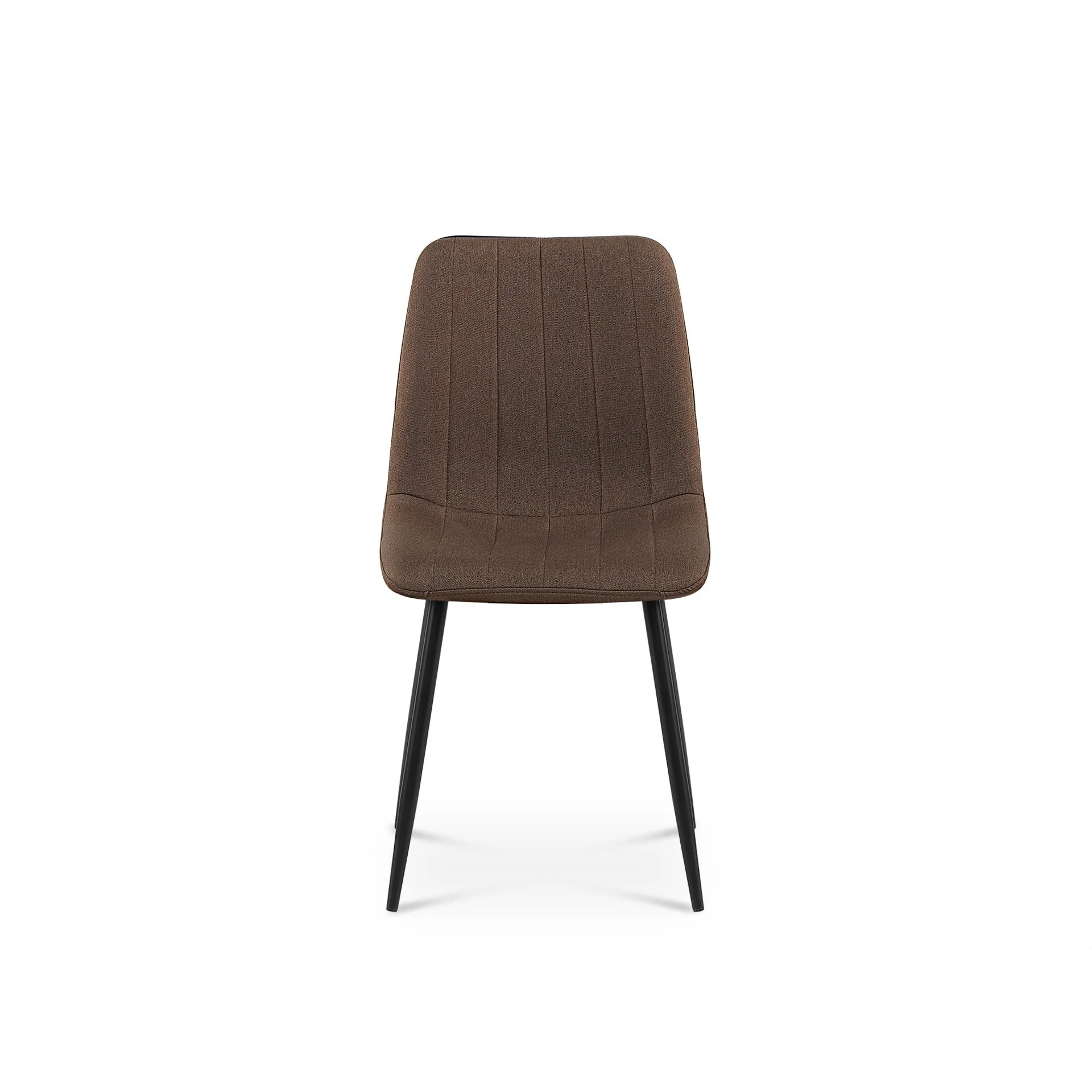 Holland Fabric Dining Chair - Set of 4 - Brown - Image 3
