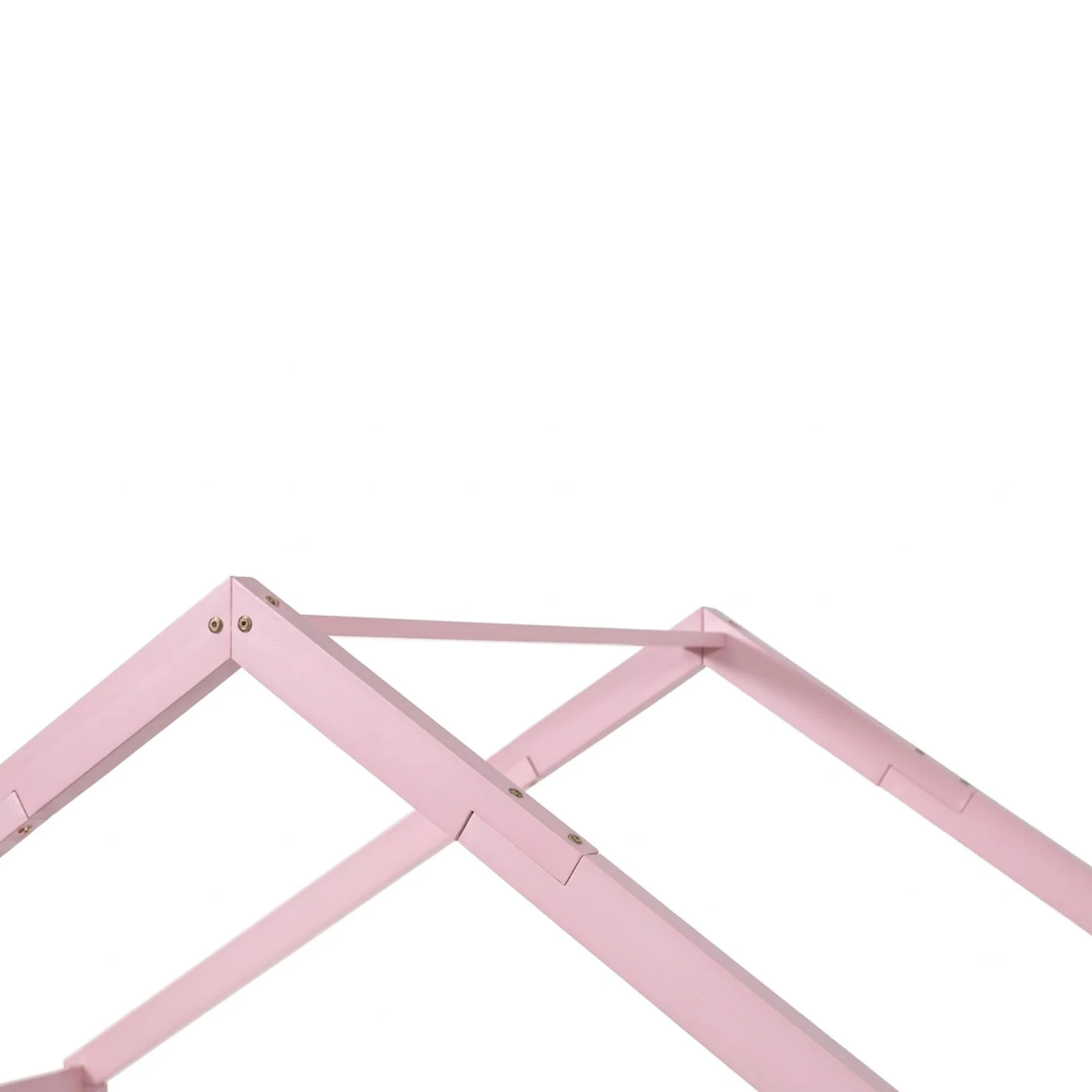 Homi Single Wooden Bed Frame - Pink - Image 9
