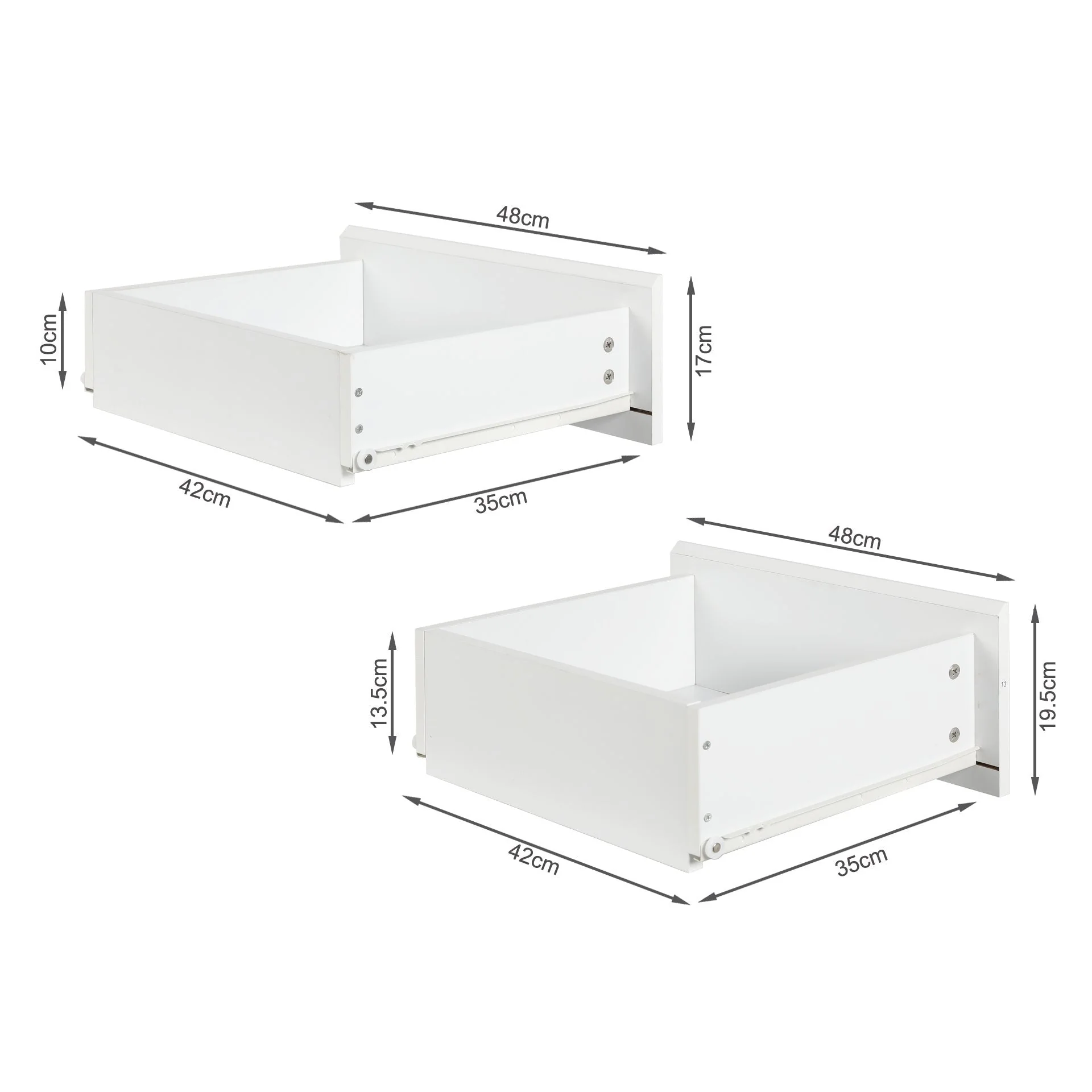 Hudson Wooden Slim Tallboy 6 Drawers - White - Image 12