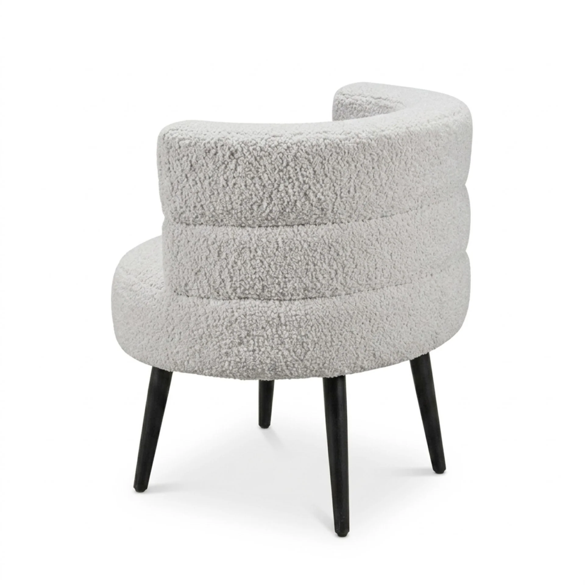 Hush Boucle Armchair - Light Grey - Image 9