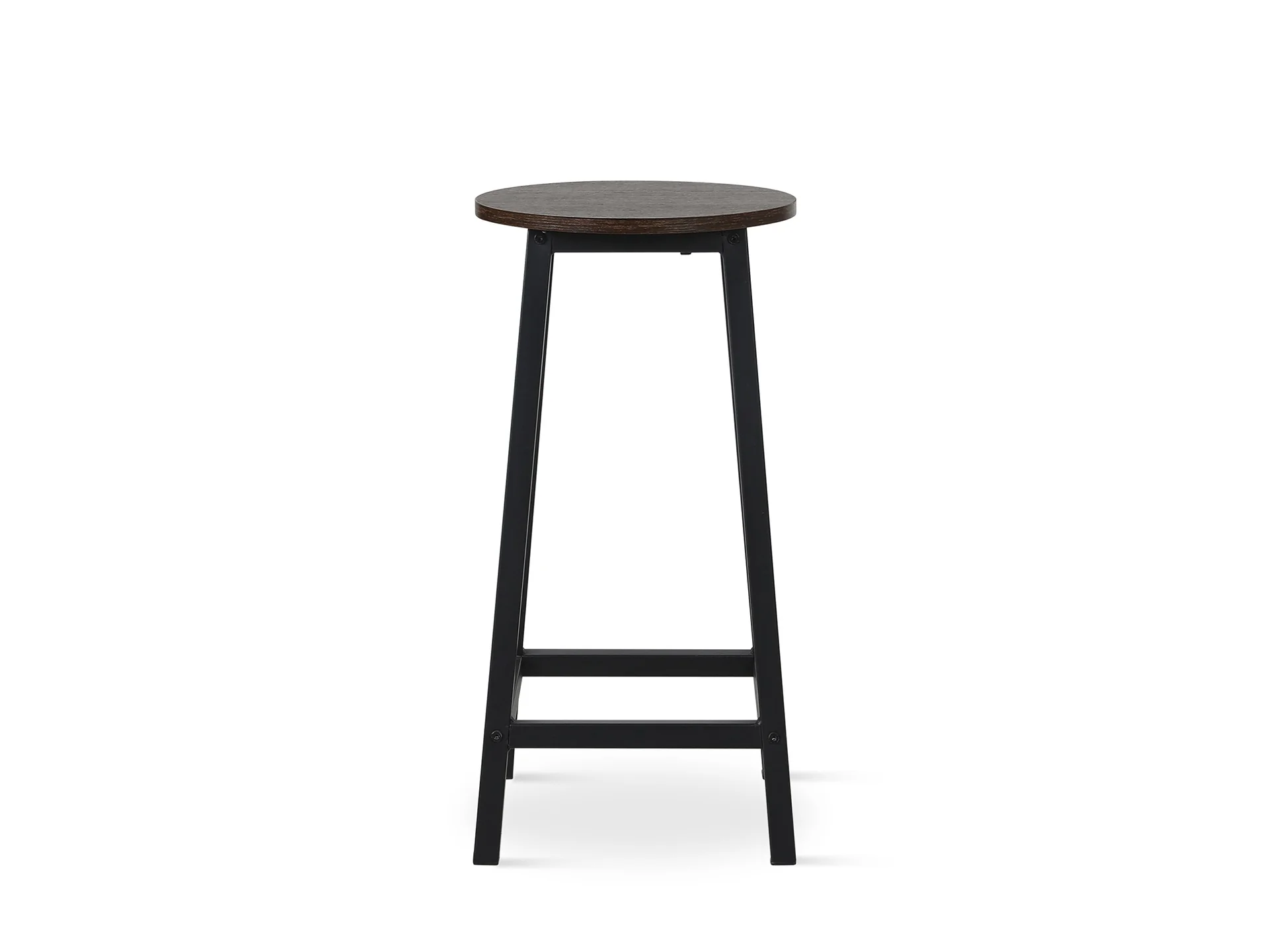Brick Metal Bar Stool - Rustic Brown + Black - Image 6