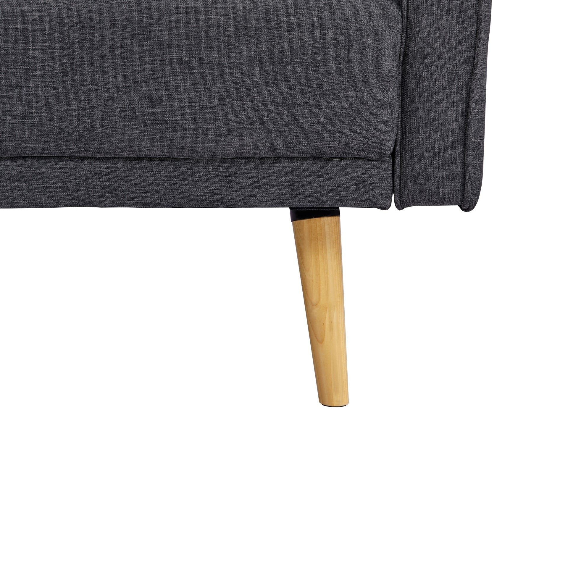 Jarrod 3 Seater Sofa Bed - Dark Grey - Image 11