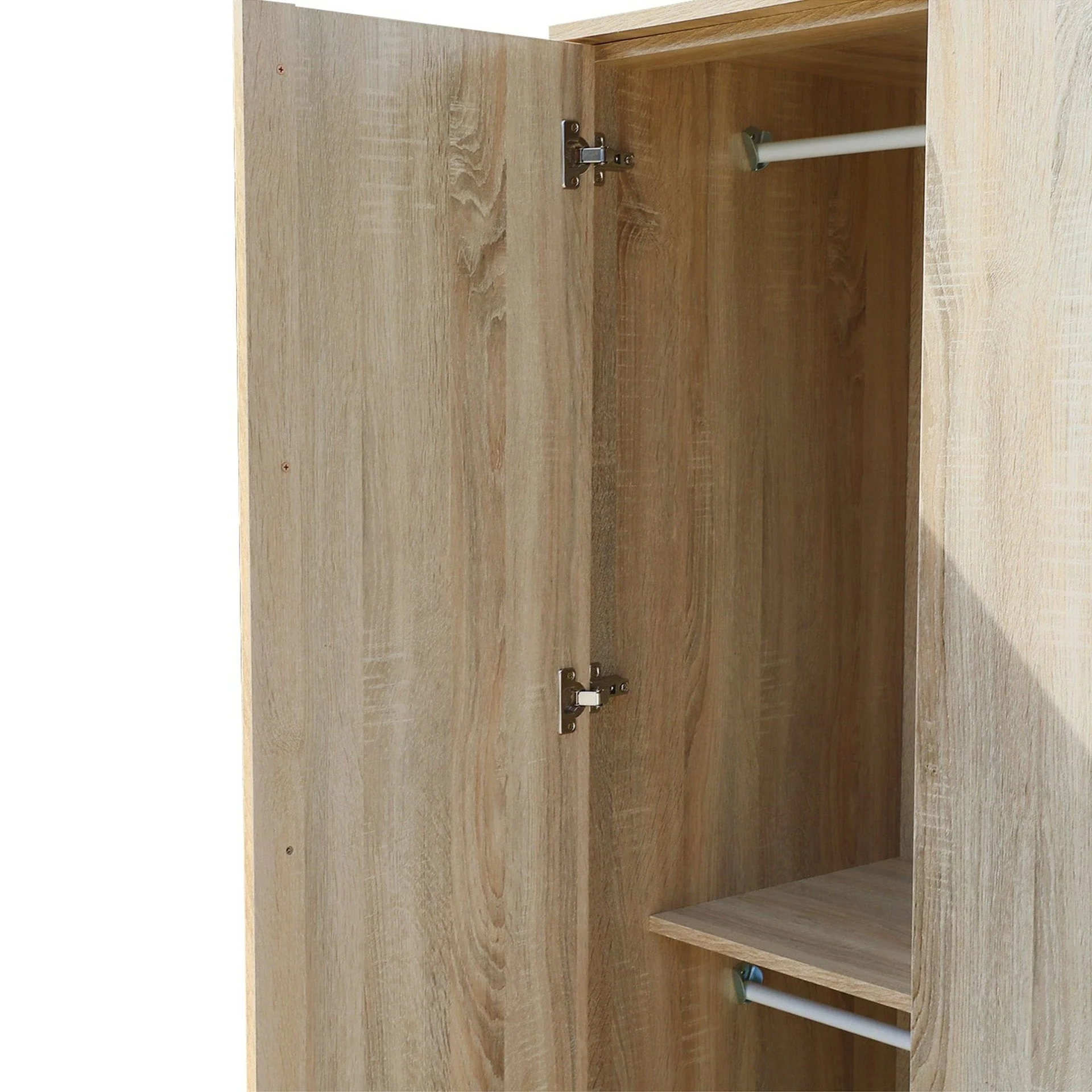 Julia 2 Door Wardrobe With 3 Drawers - Oak - Image 13