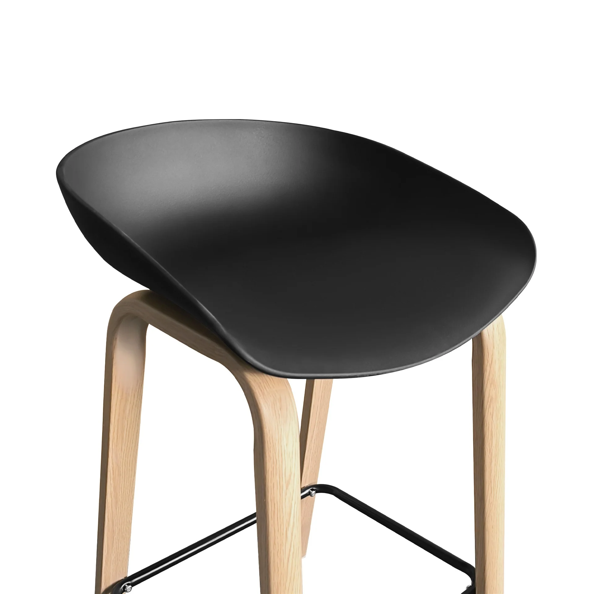 Kai Pro Metal Bar Stool 65cm - Set of 2 - Black - Image 8