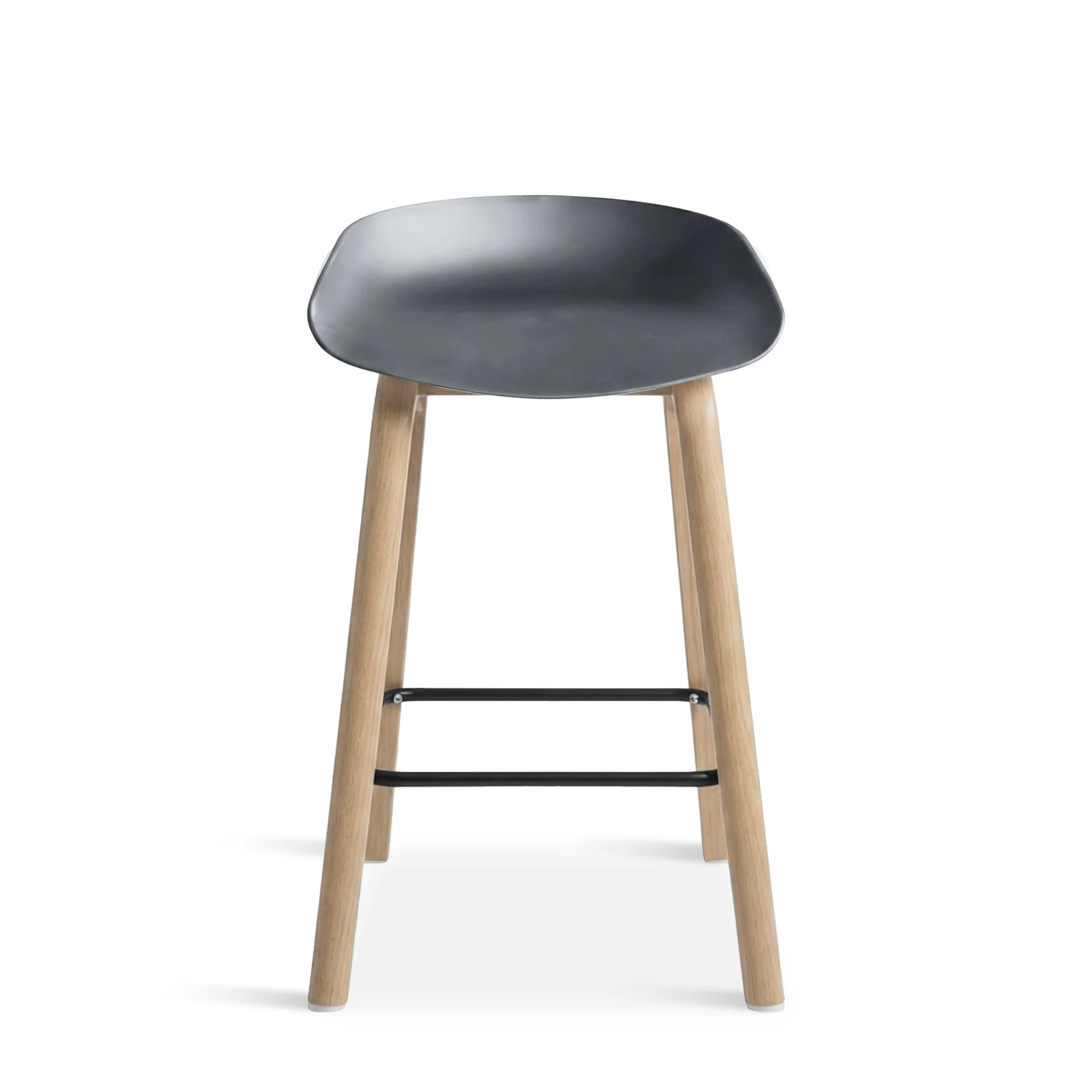 Kai Bar Stool Metal Barstool 65cm - Grey - Image 7