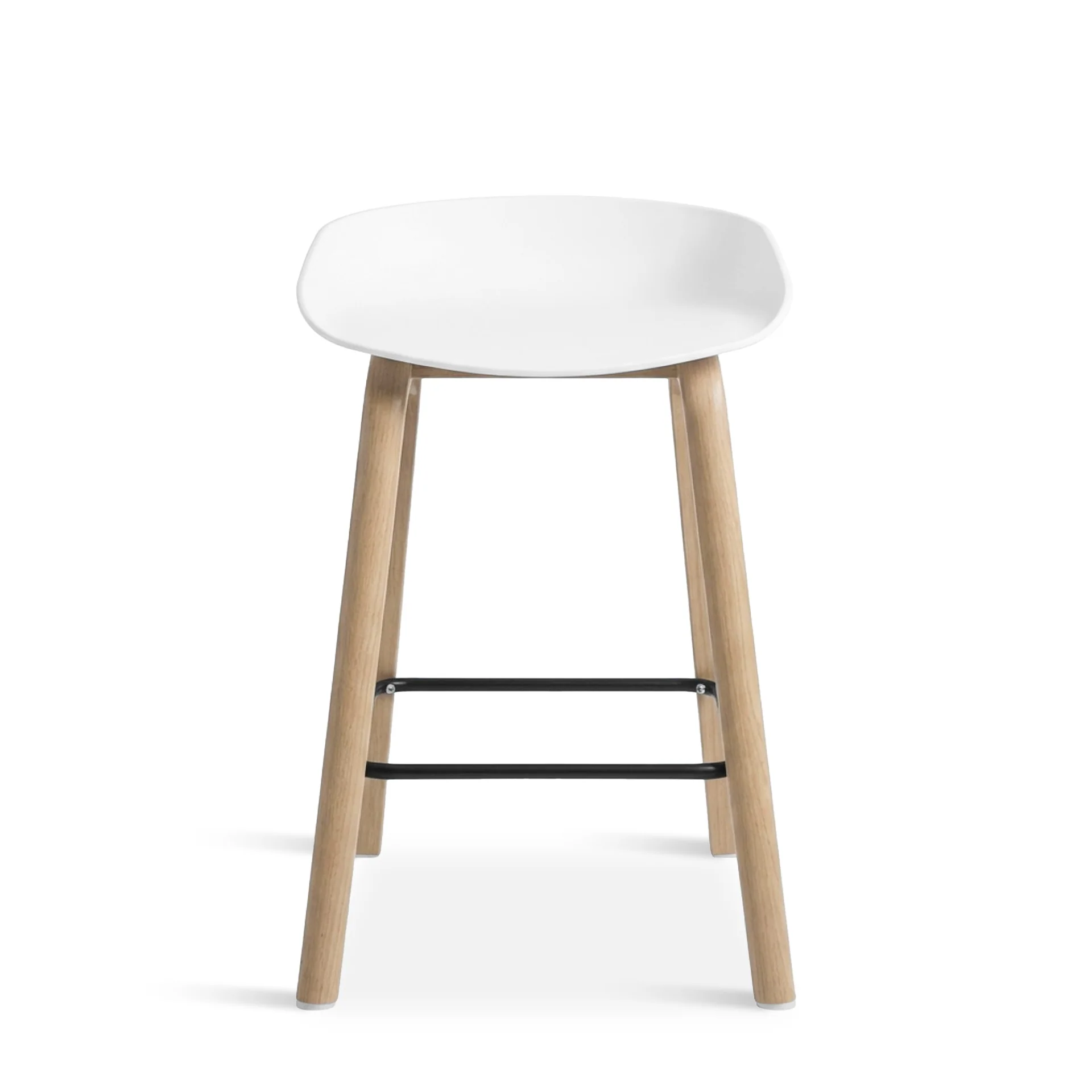 Kai Bar Stool Metal Barstool 65cm - White - Image 9